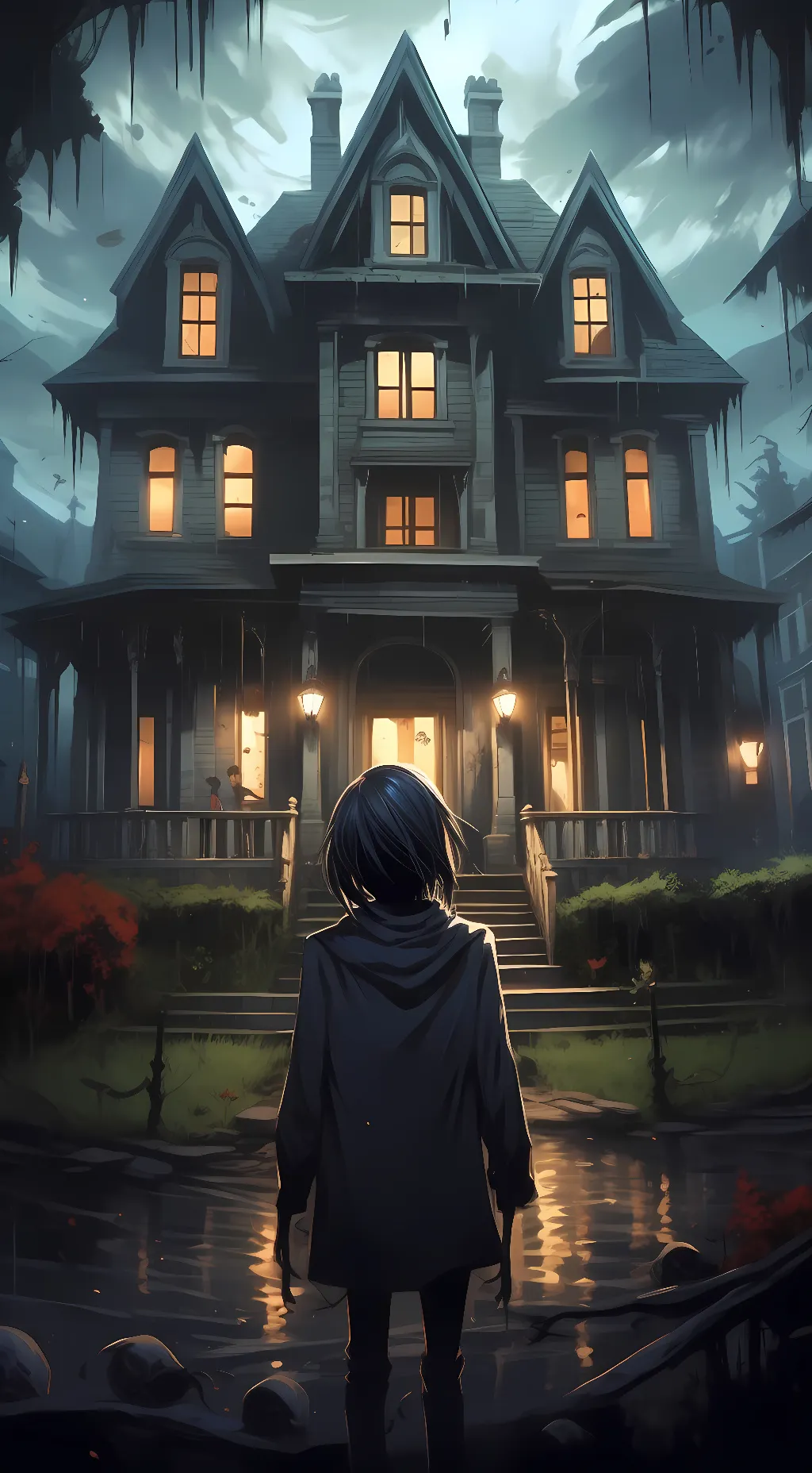 ai character: Slenderman Estate background
