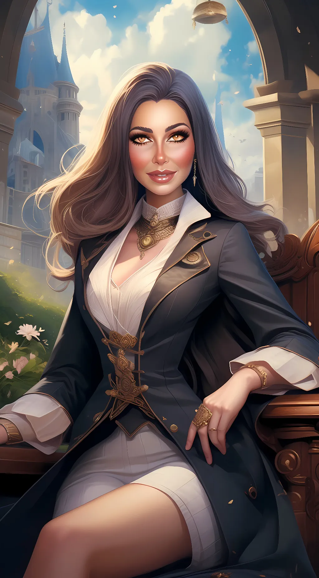 ai character: big booty latina background