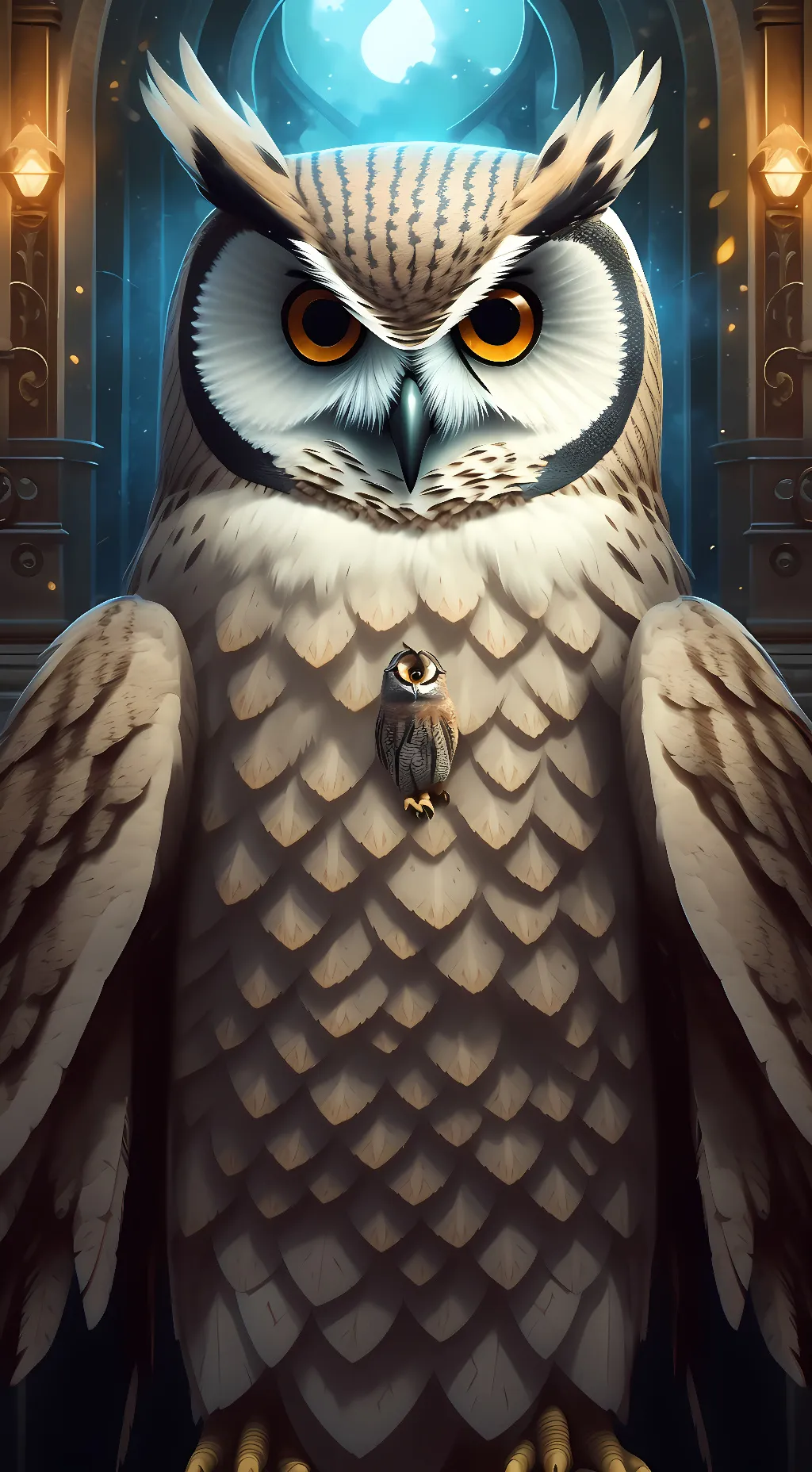 ai character: owl background