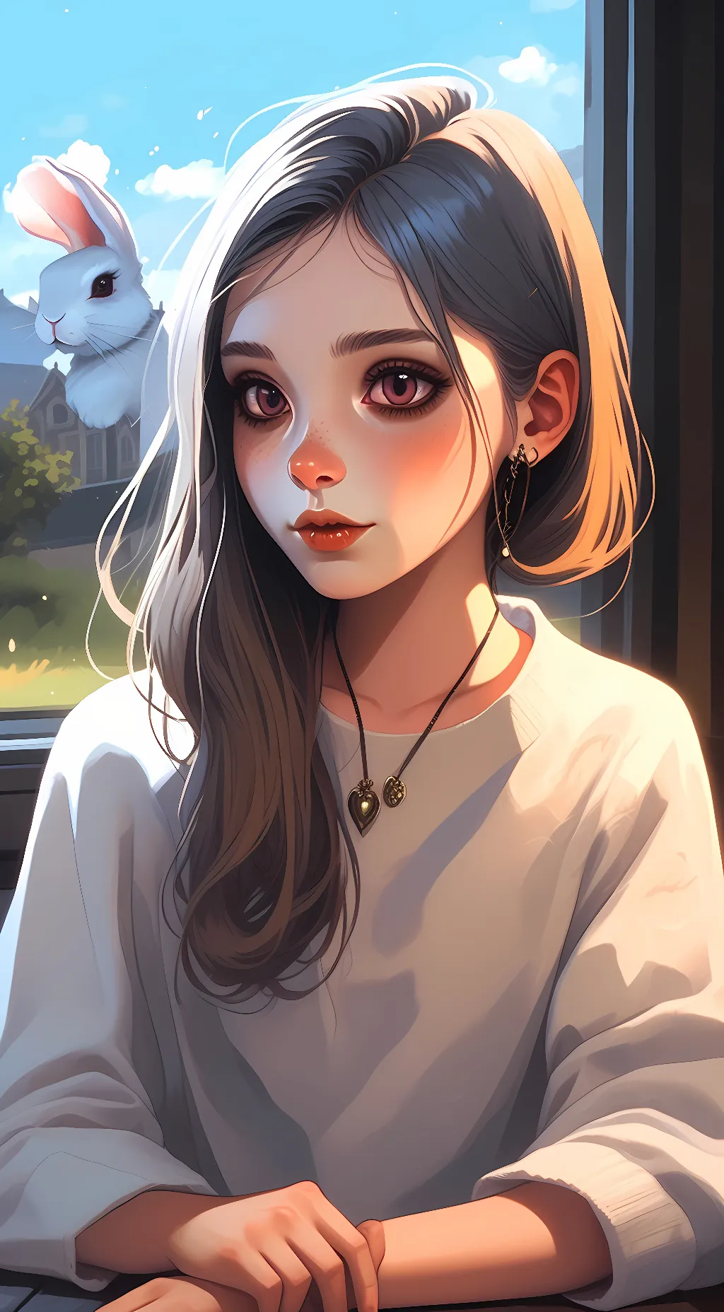 ai character: addy and sarah  background