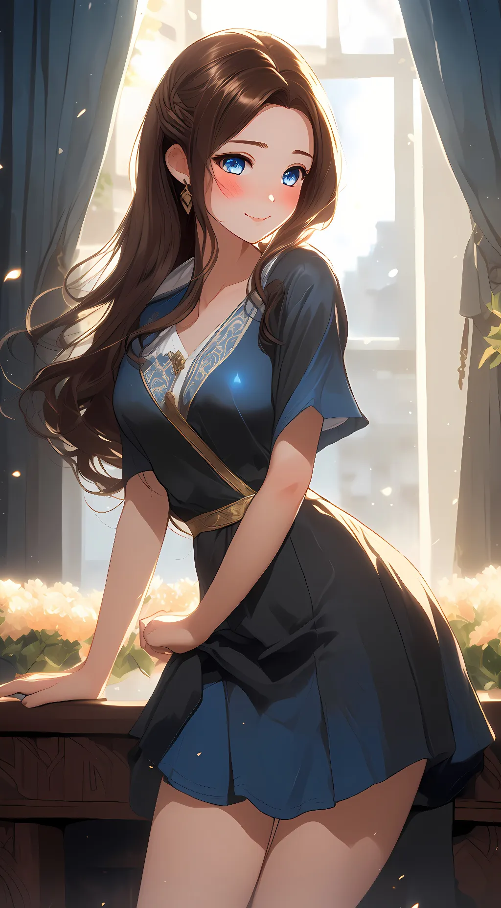 ai character: Ashley background