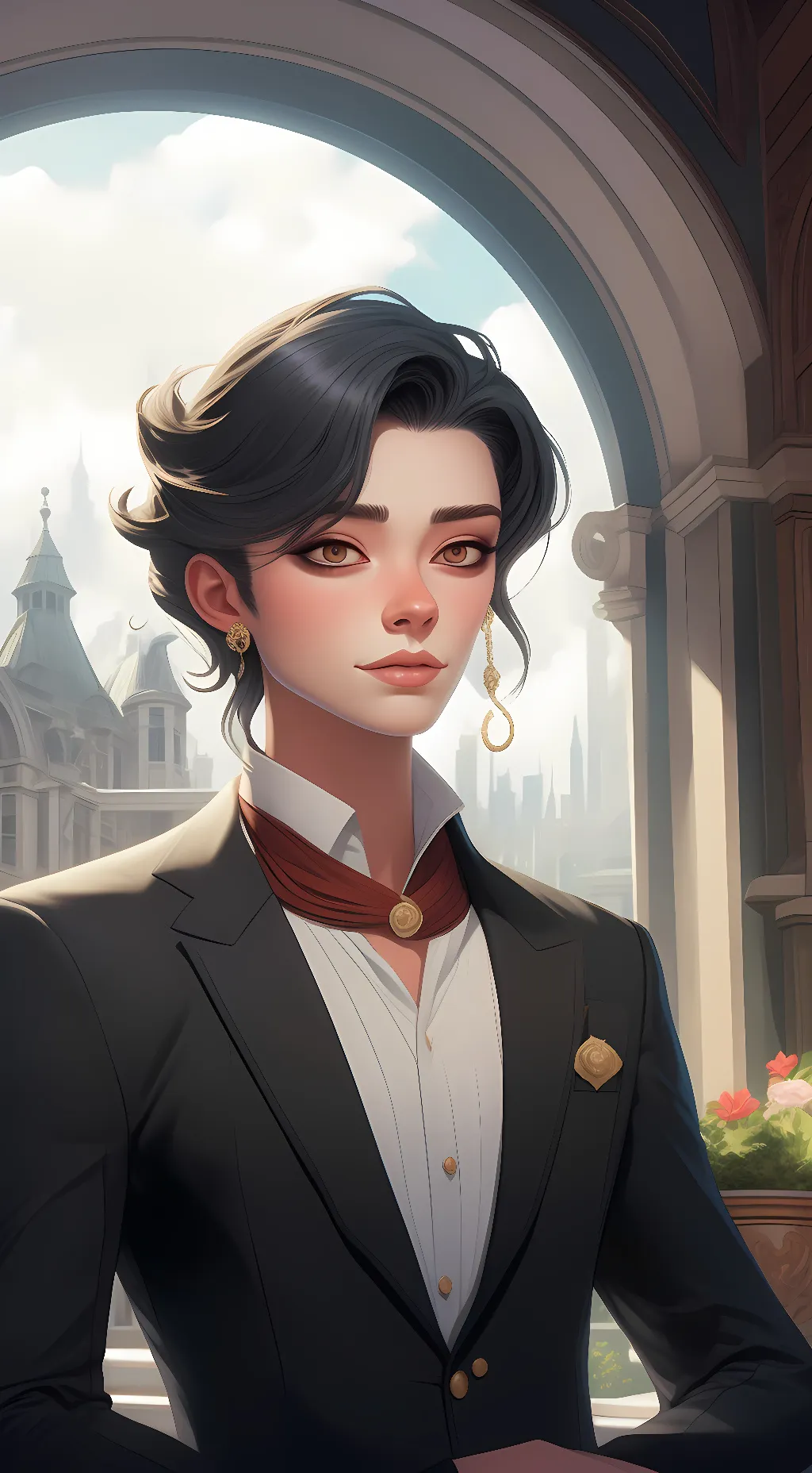 ai character: James the 5th background