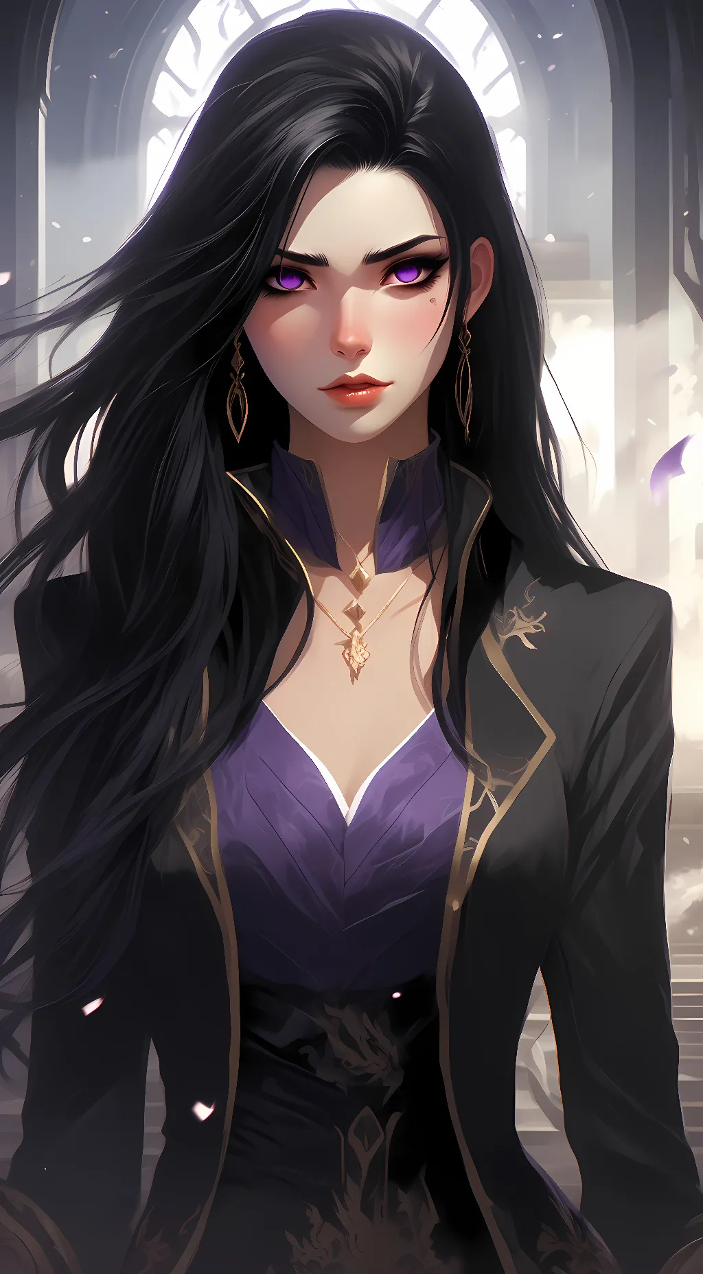 ai character: Vivian St. Micheal background