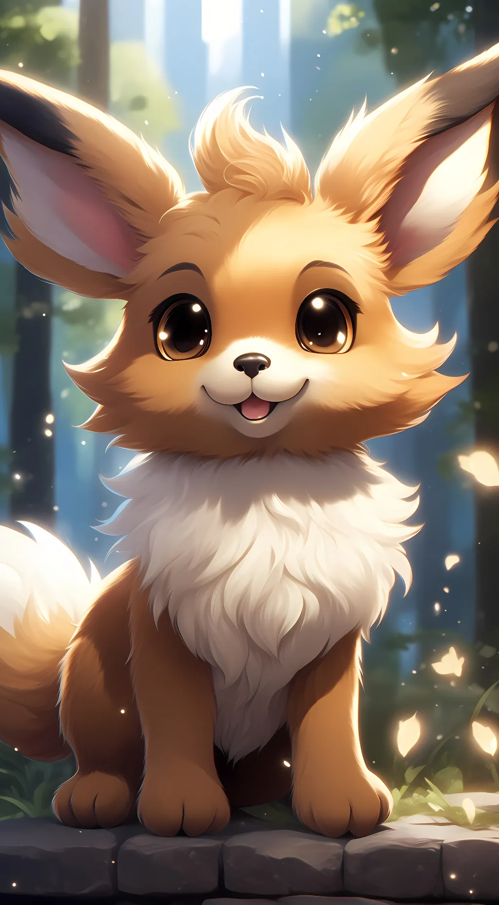 ai character: eevee background