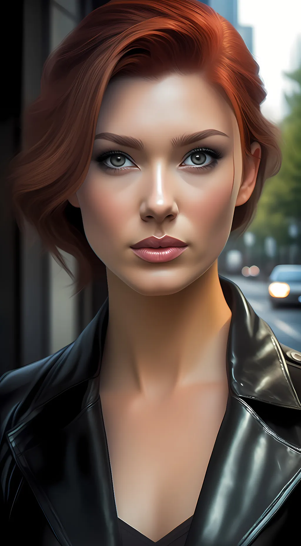 ai character: Natasha Romanov  background