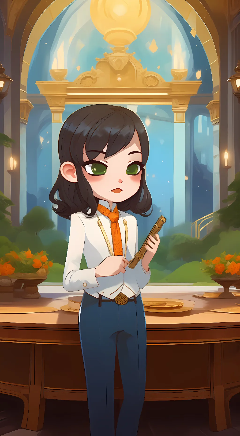 ai character: rennie  background