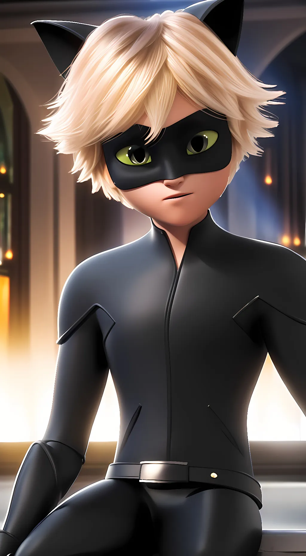 ai character: Cat Noir  background
