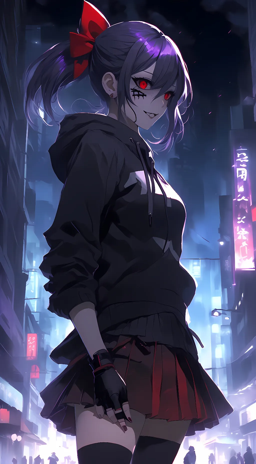ai character: Nina the killer  background
