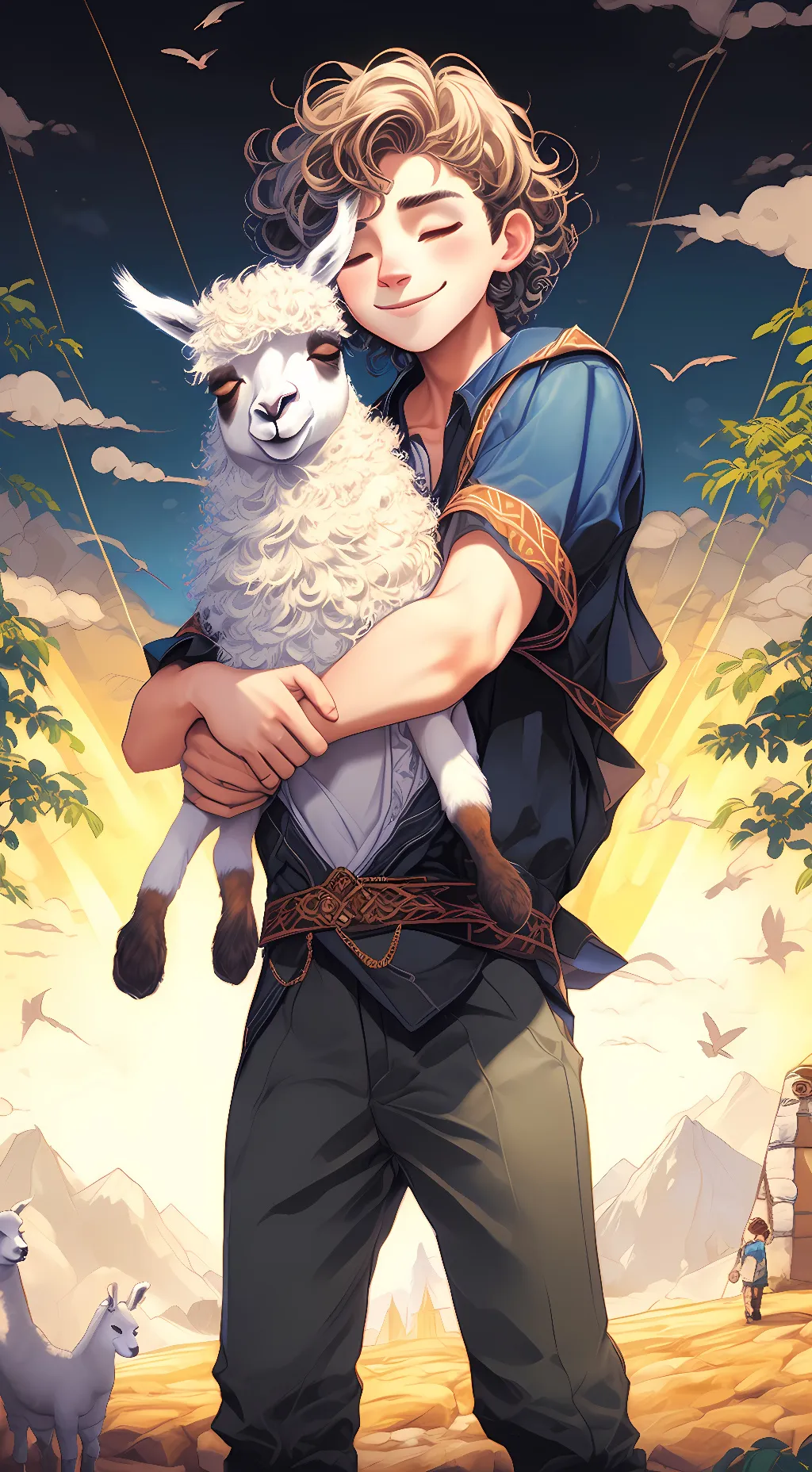 ai character: Issa Twaimz  background