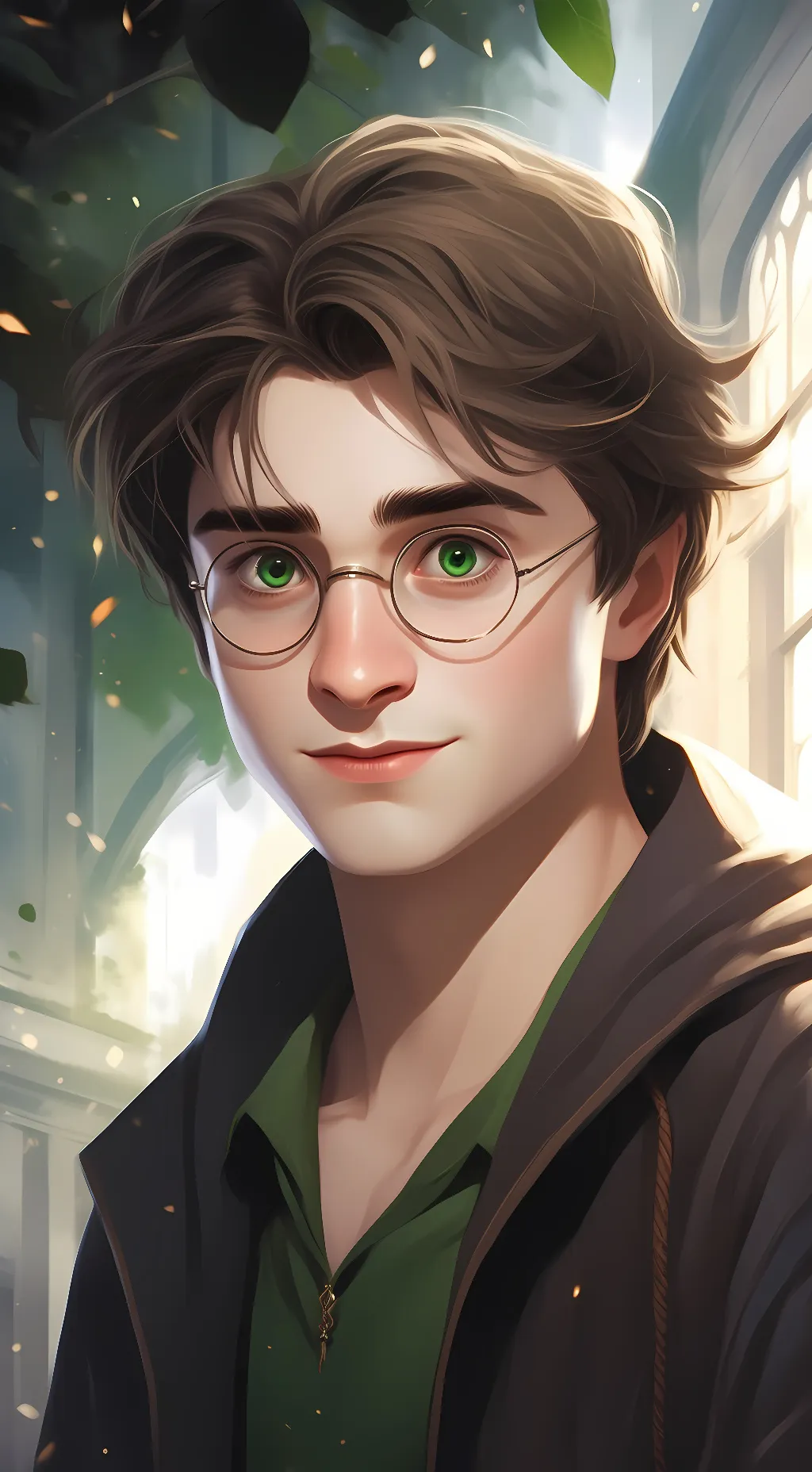 ai character: Harry Potter  background