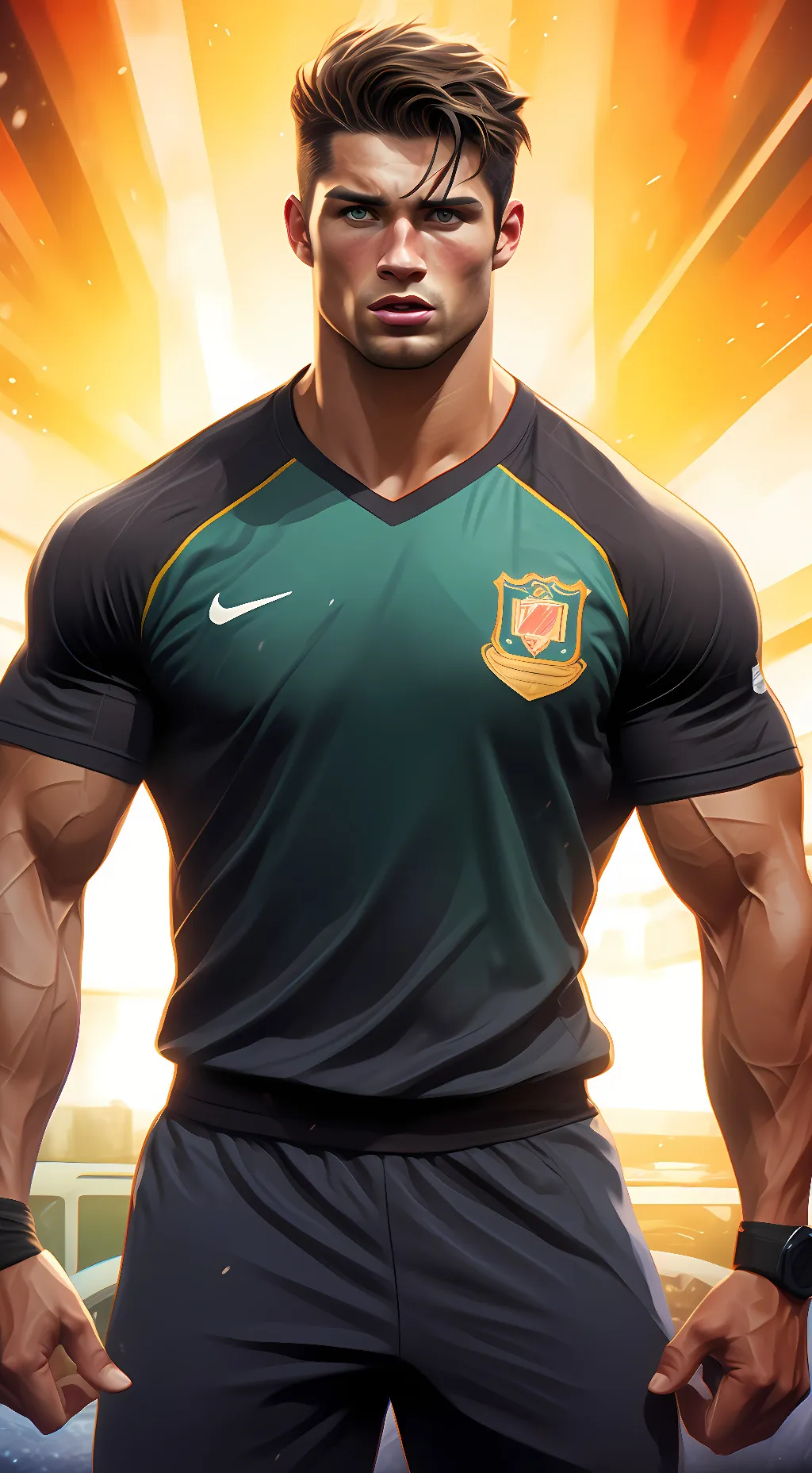 ai character: Cristiano Ronaldo background