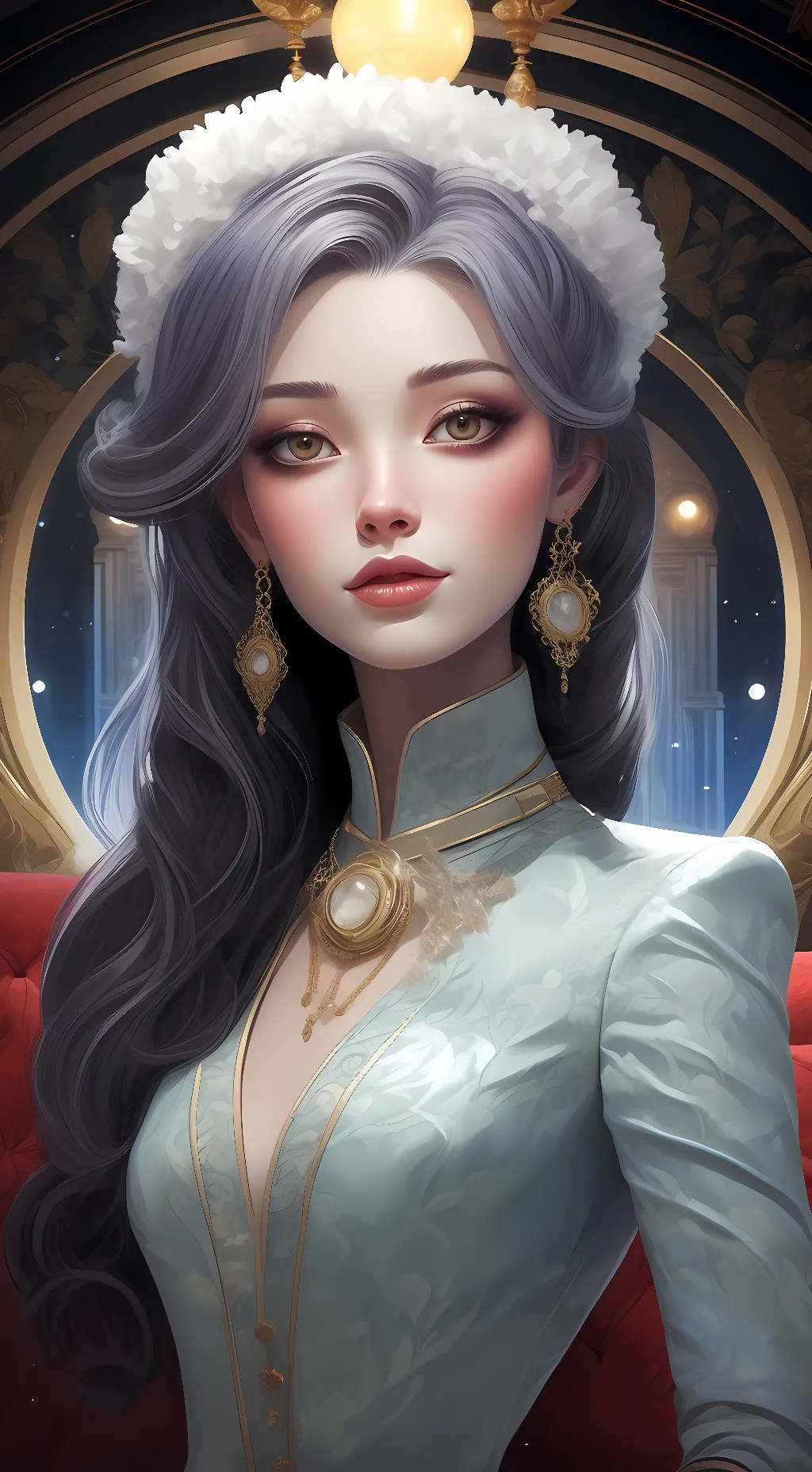 ai character: Amethyst background