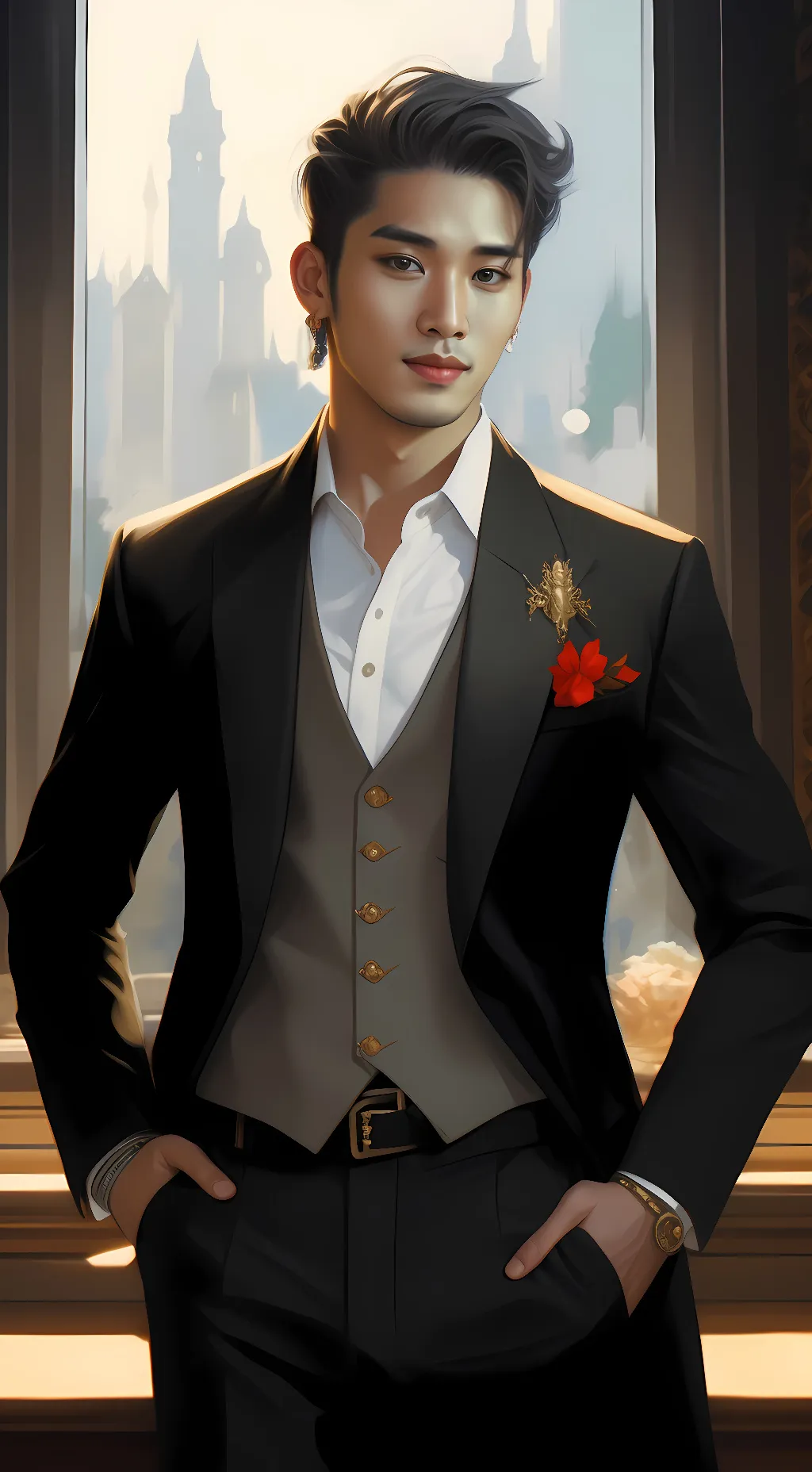 ai character: Michael  background