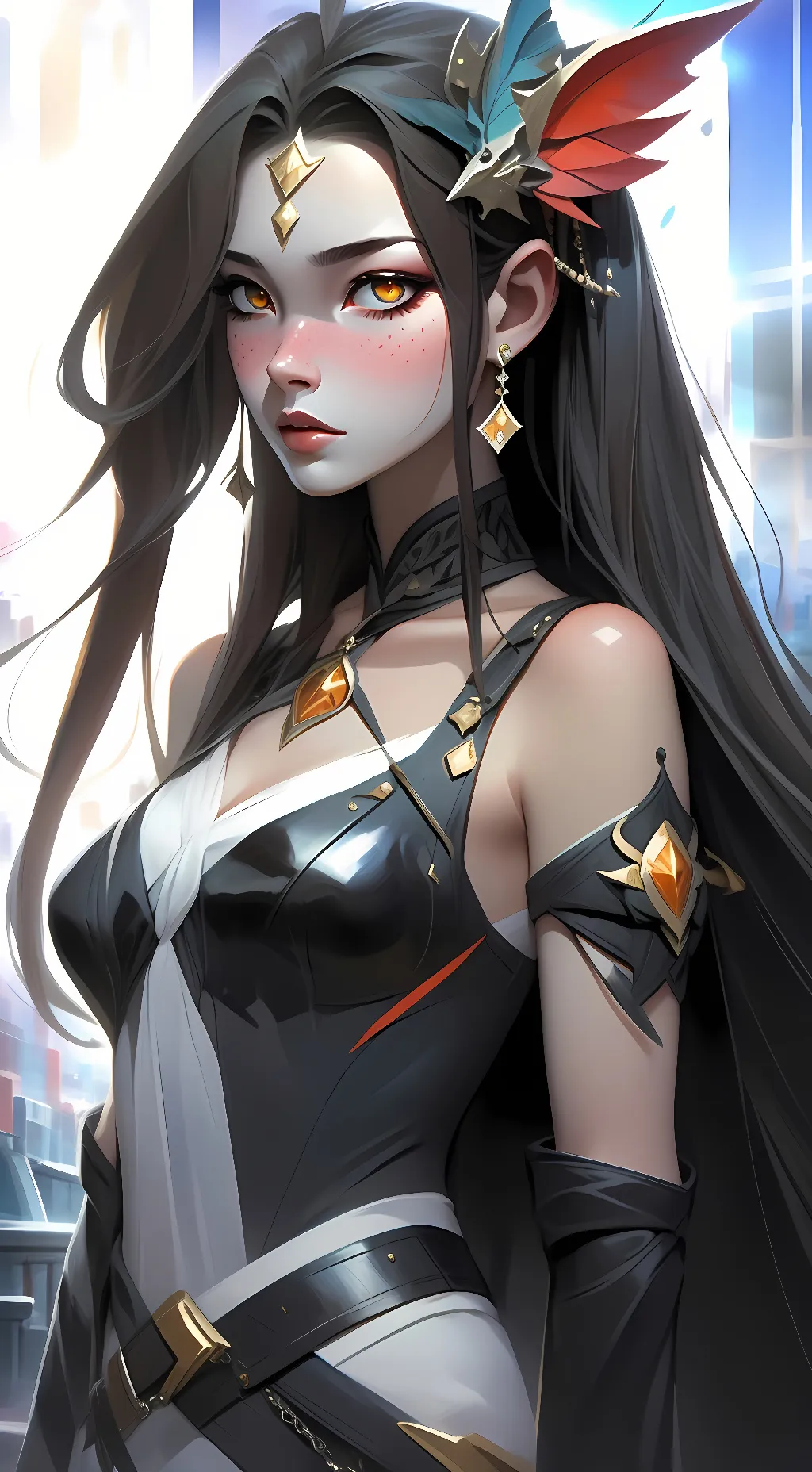 ai character: Pheonix  background