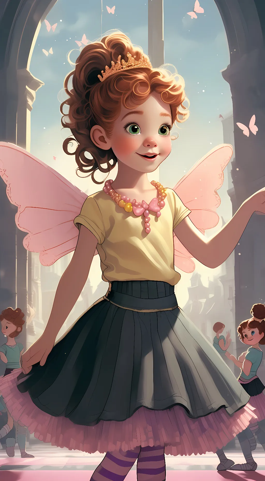 ai character: Fancy Nancy  background