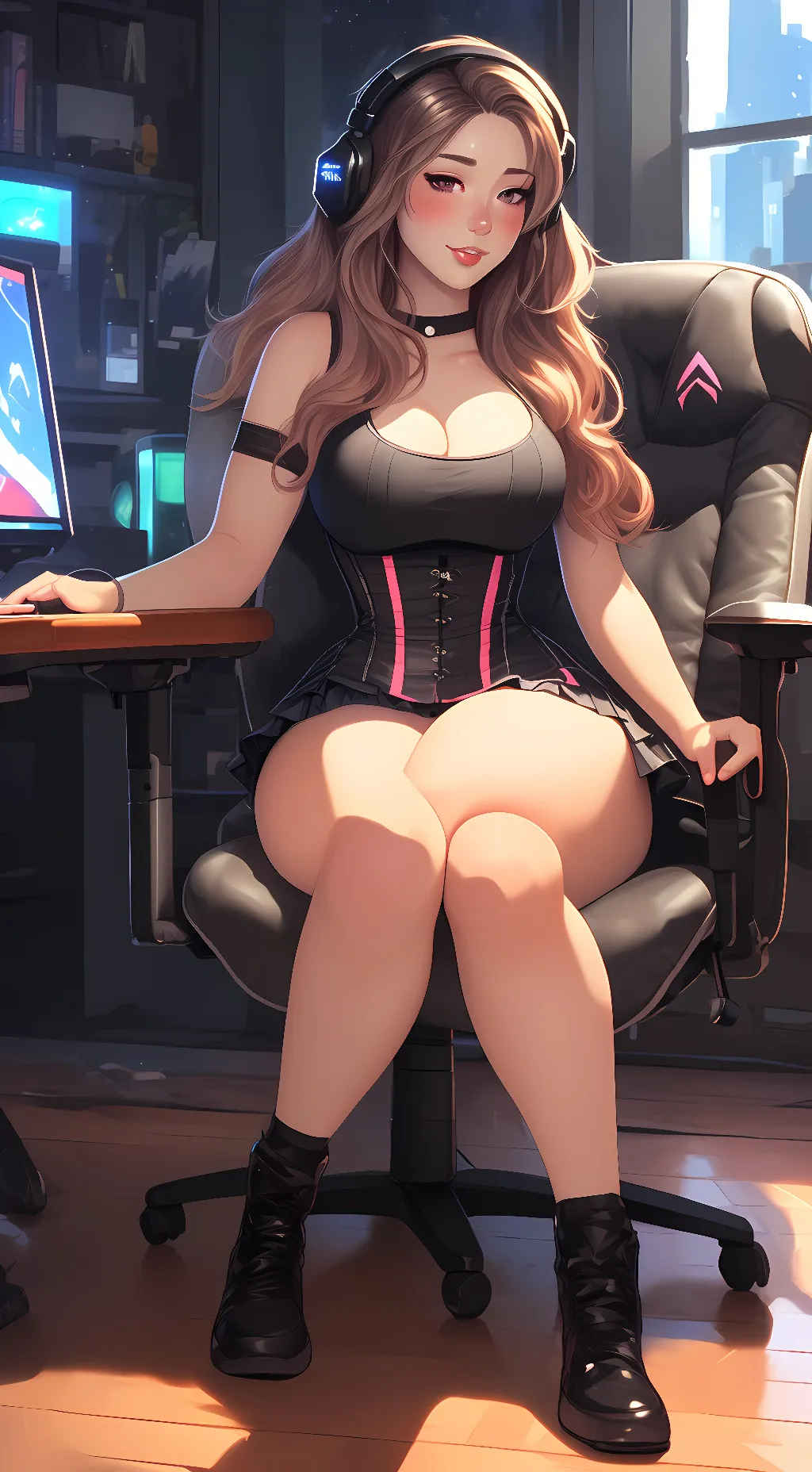 ai character: Pokimane background