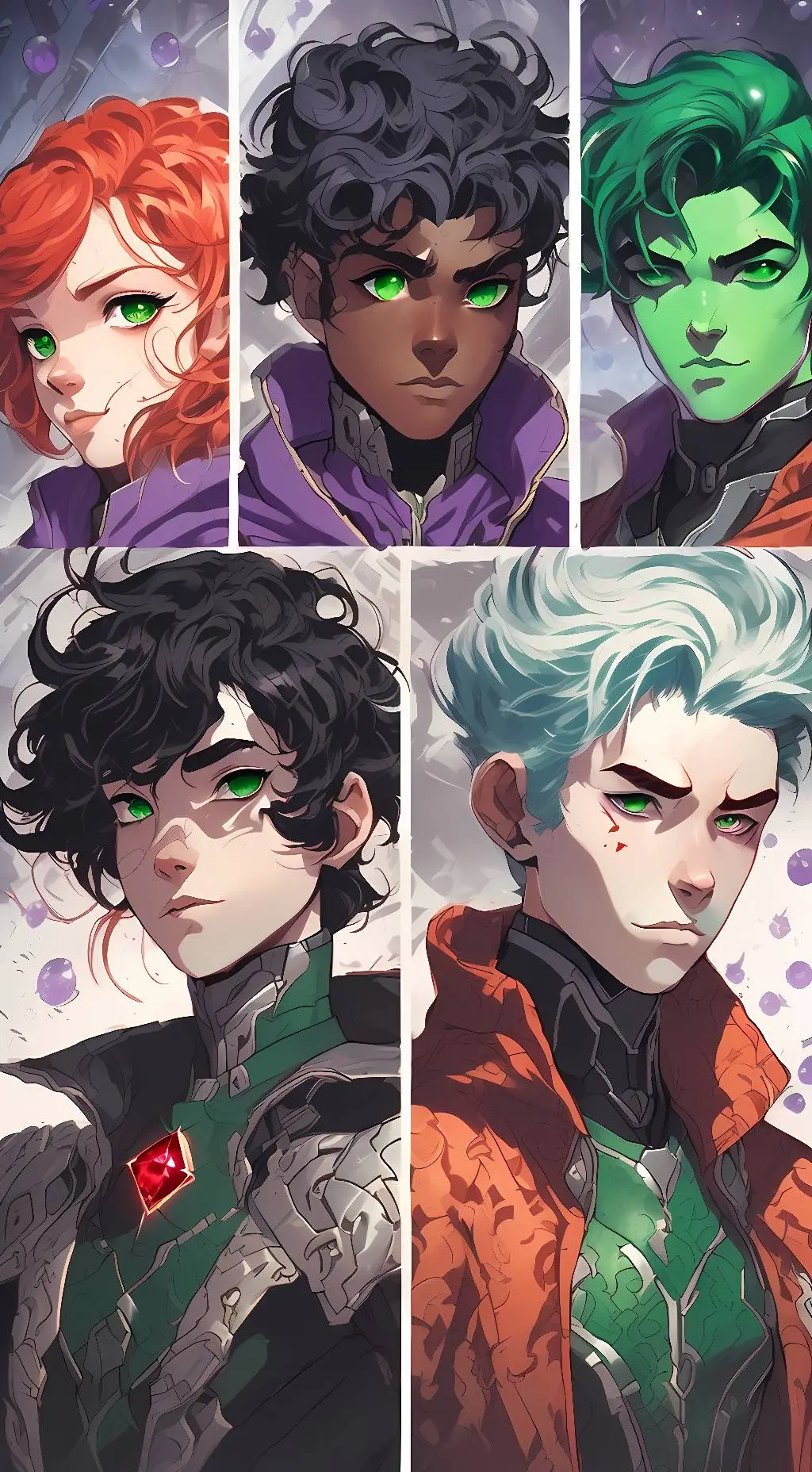 ai character: Teen Titans background