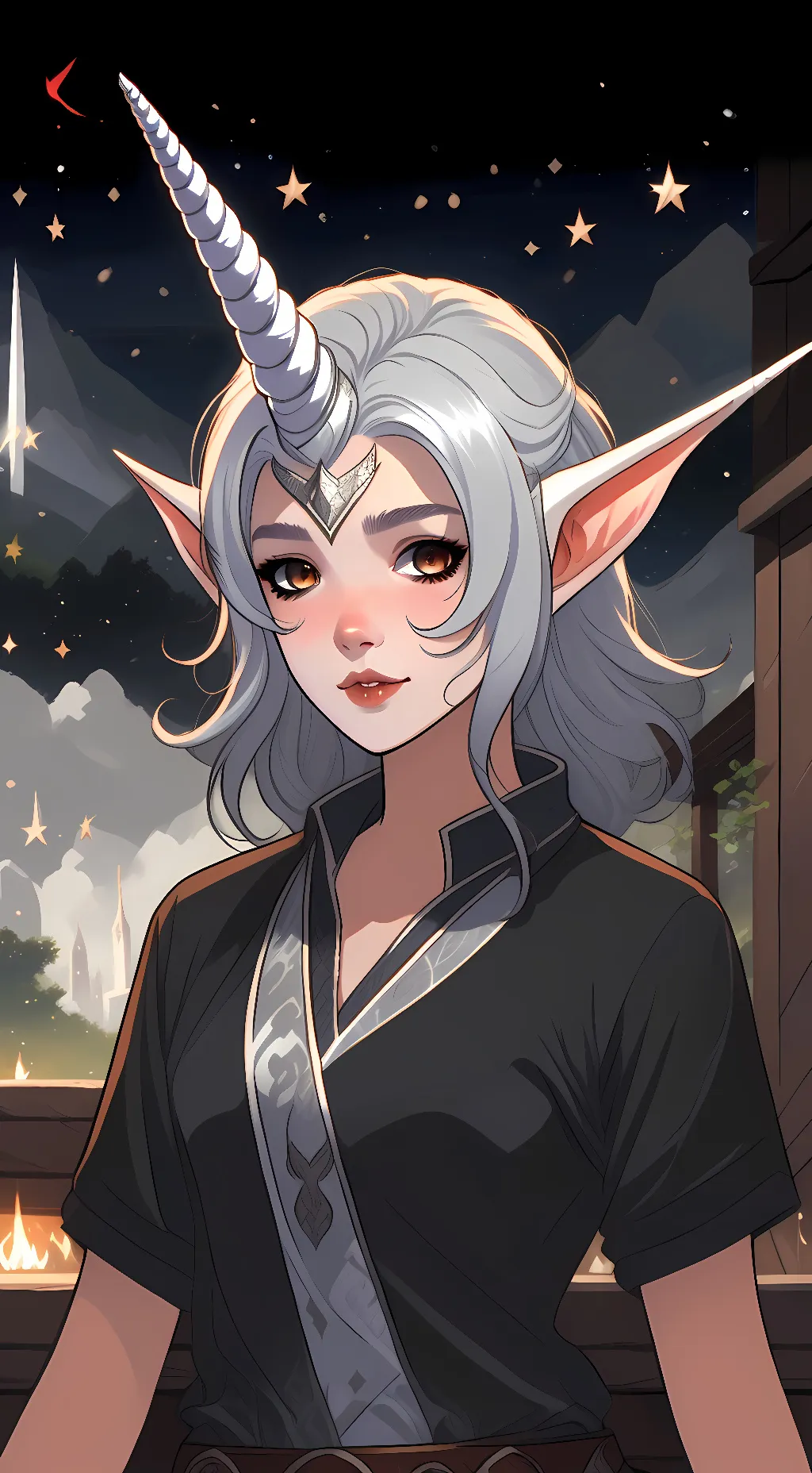 ai character: Acorna  background