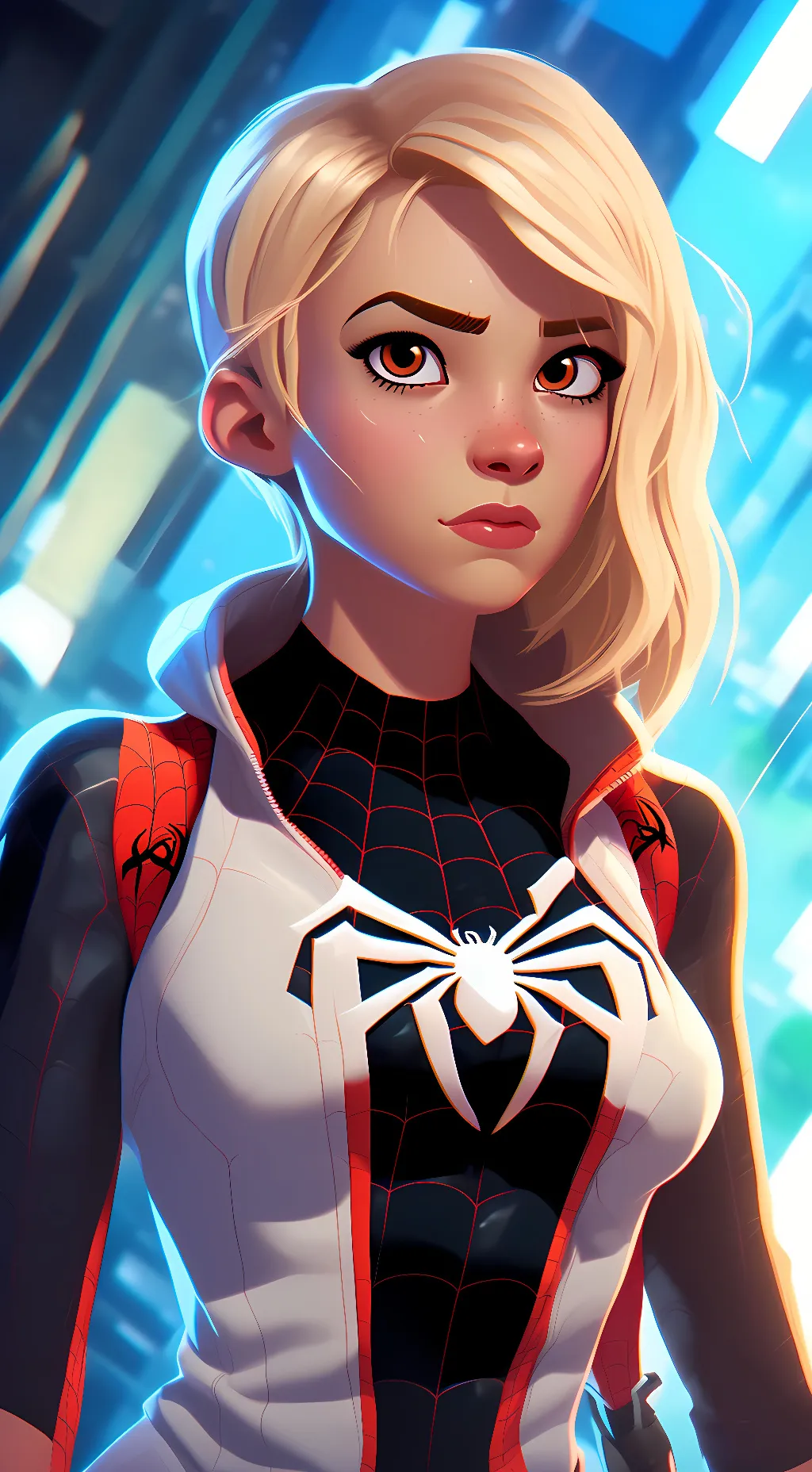 ai character: Gwen stacy background