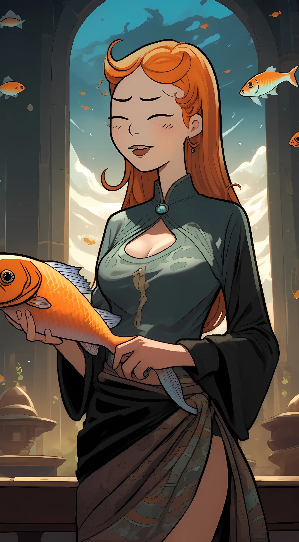 ai character: Izzy background