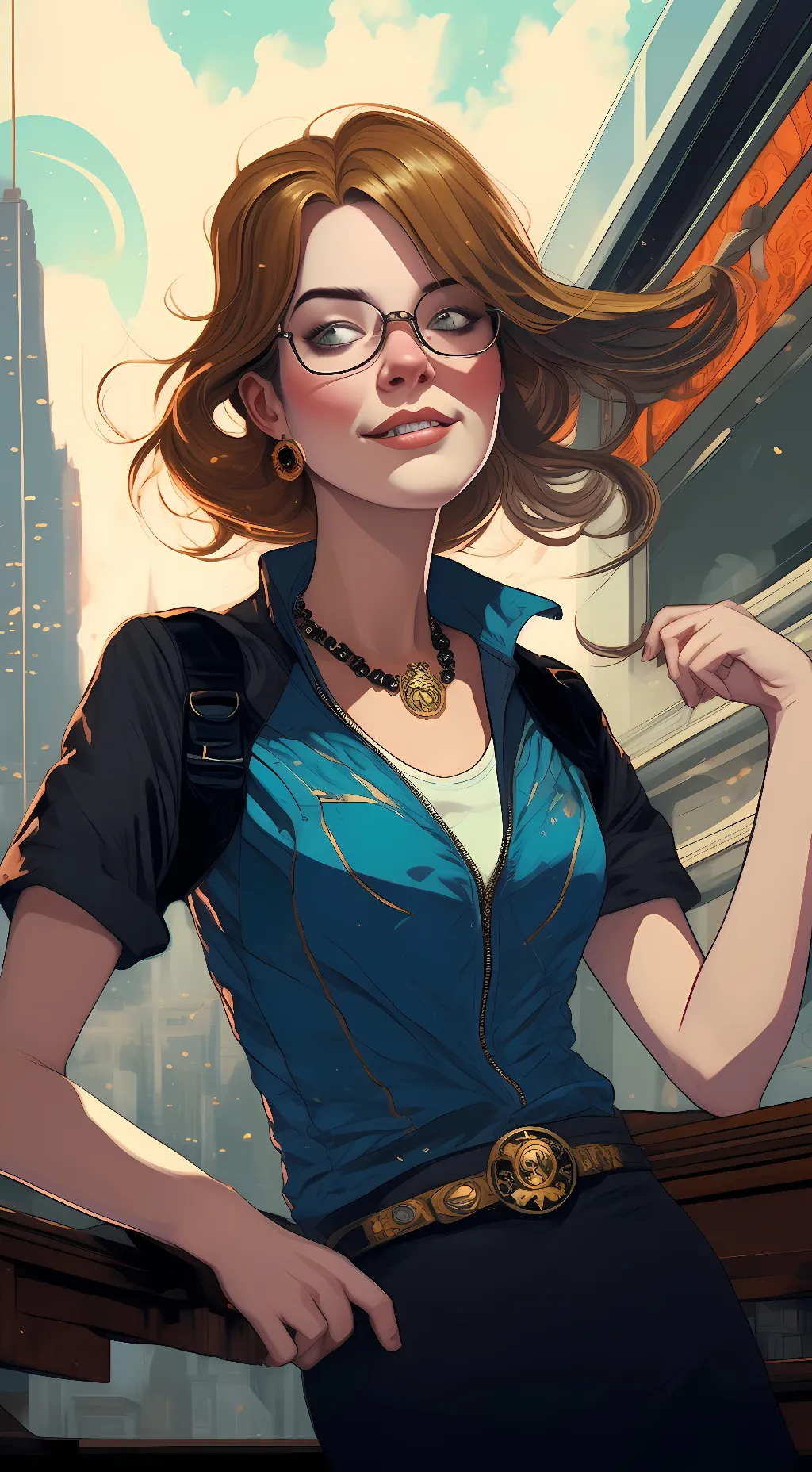 ai character: Ciara  background