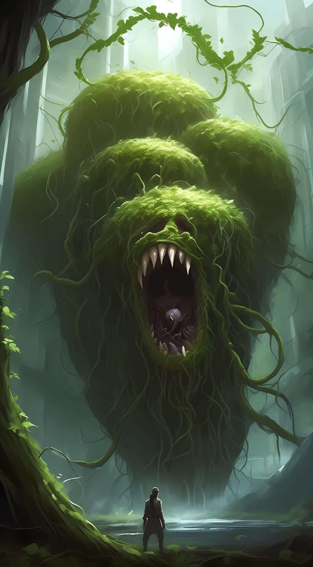 ai character: Man-Eating Plant background