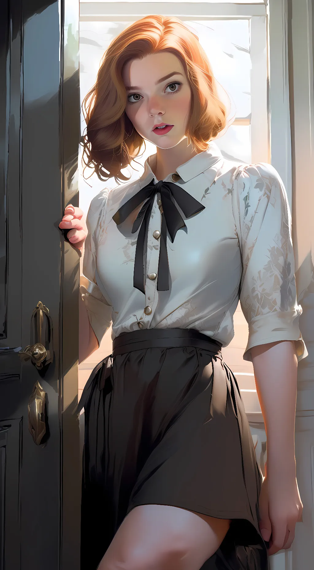 ai character: Anya Taylor-Joy background