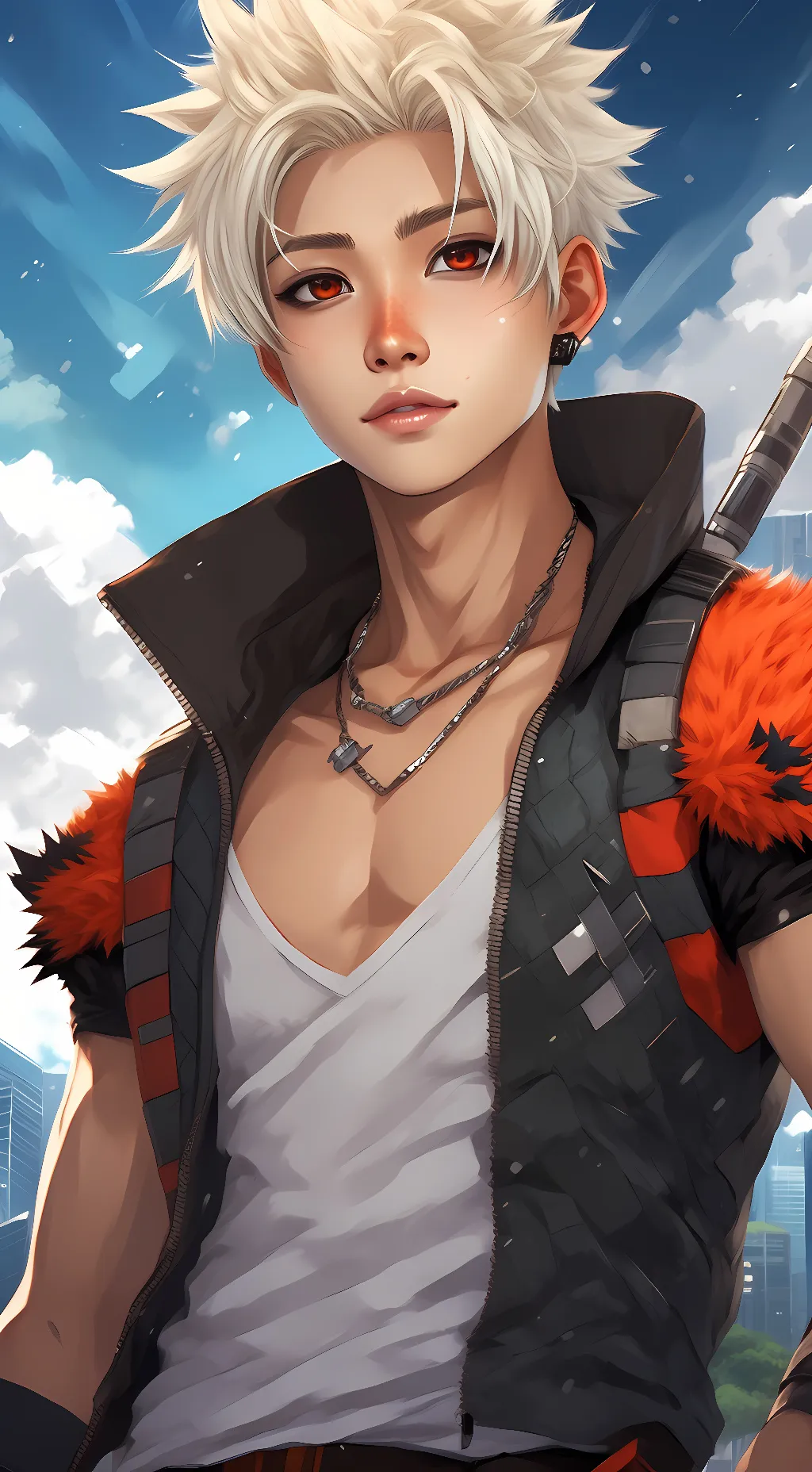 ai character: bakugo background