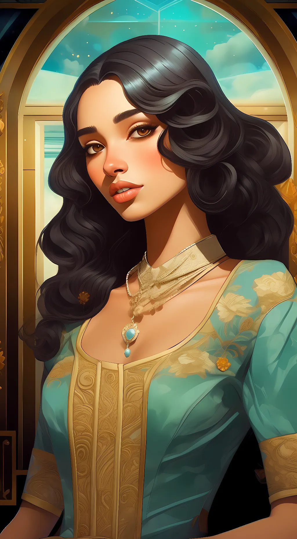 ai character: Hazel background