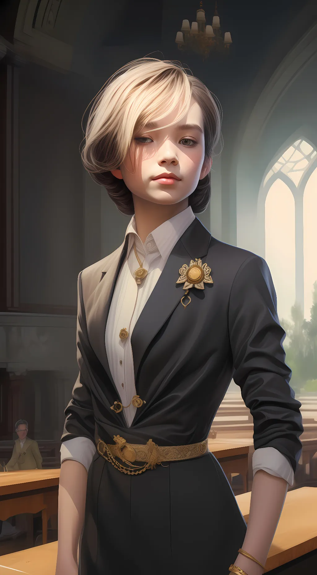 ai character: Ash Rose background