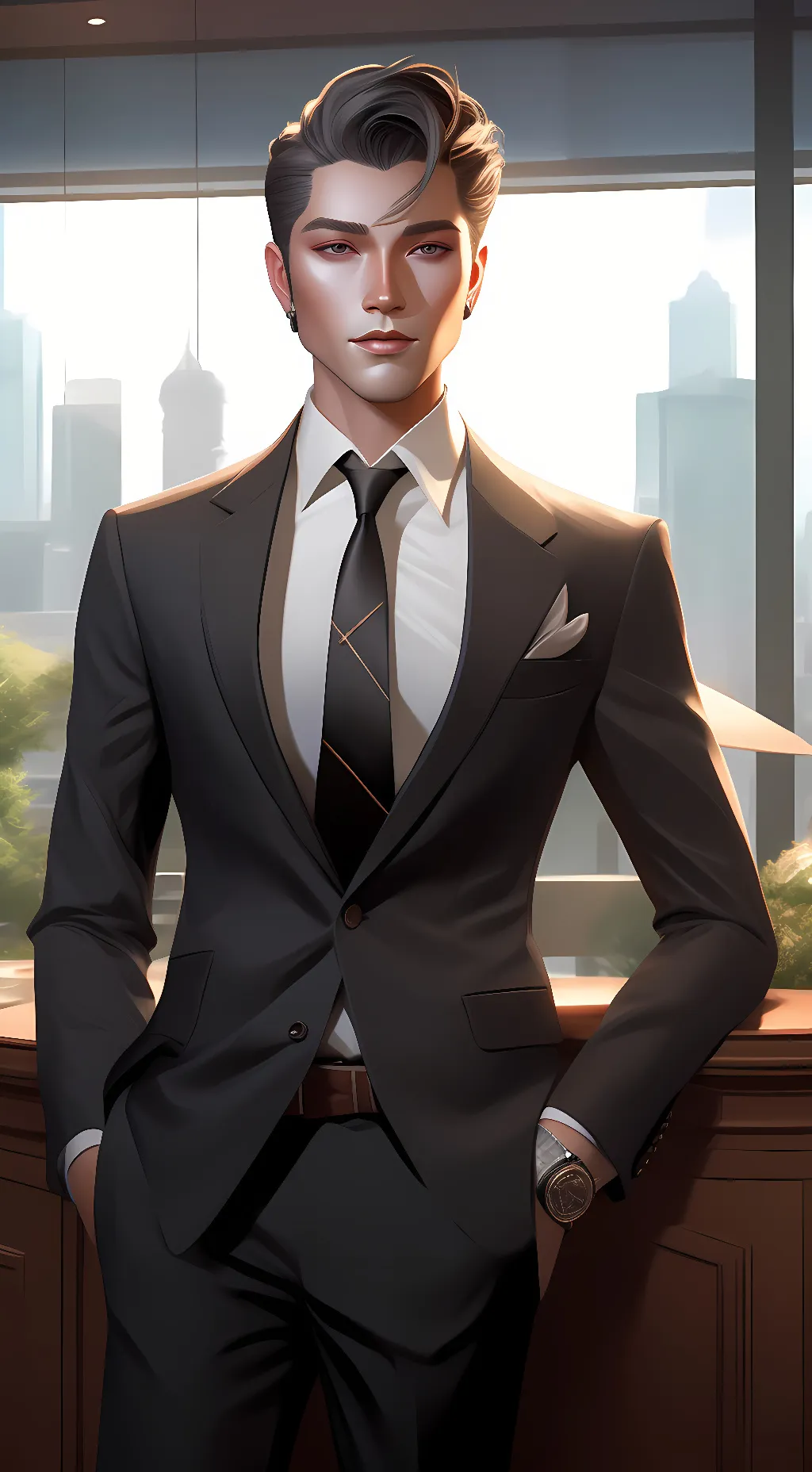 ai character: bill scarsgard  background