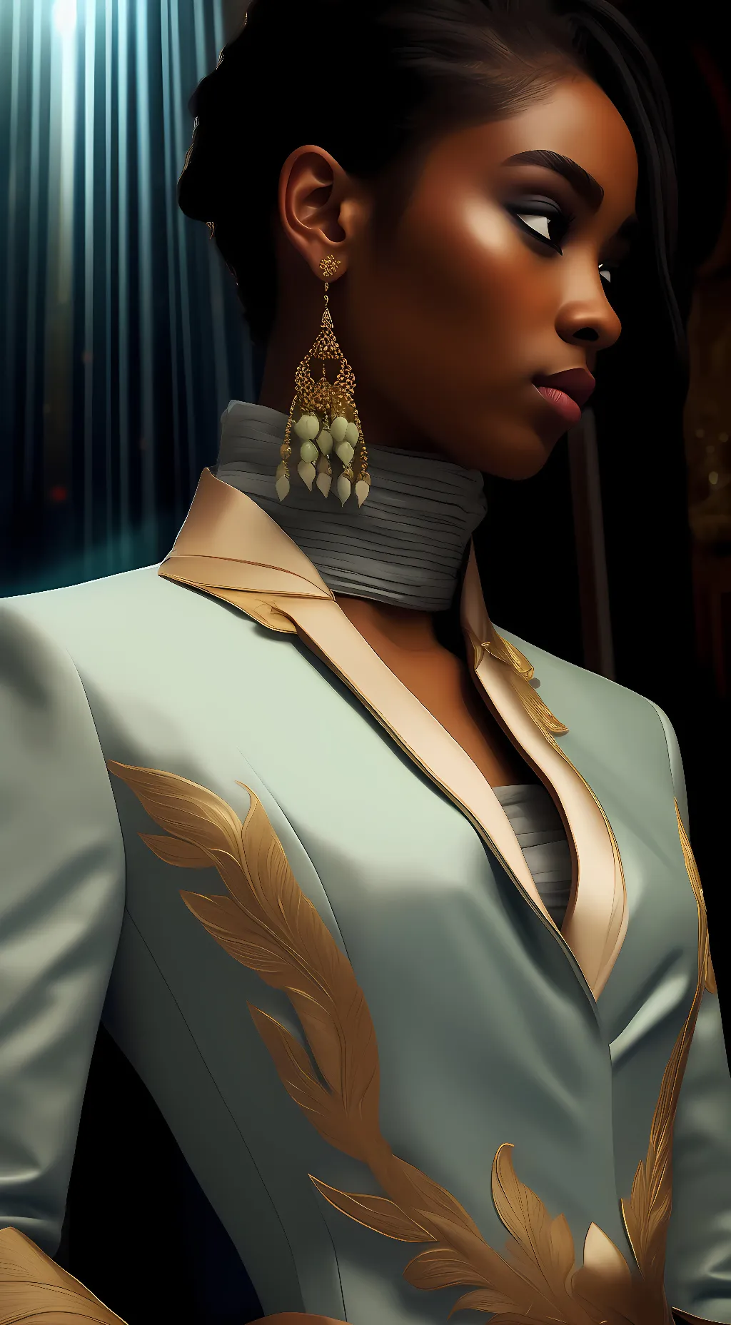 ai character: Nicole  background