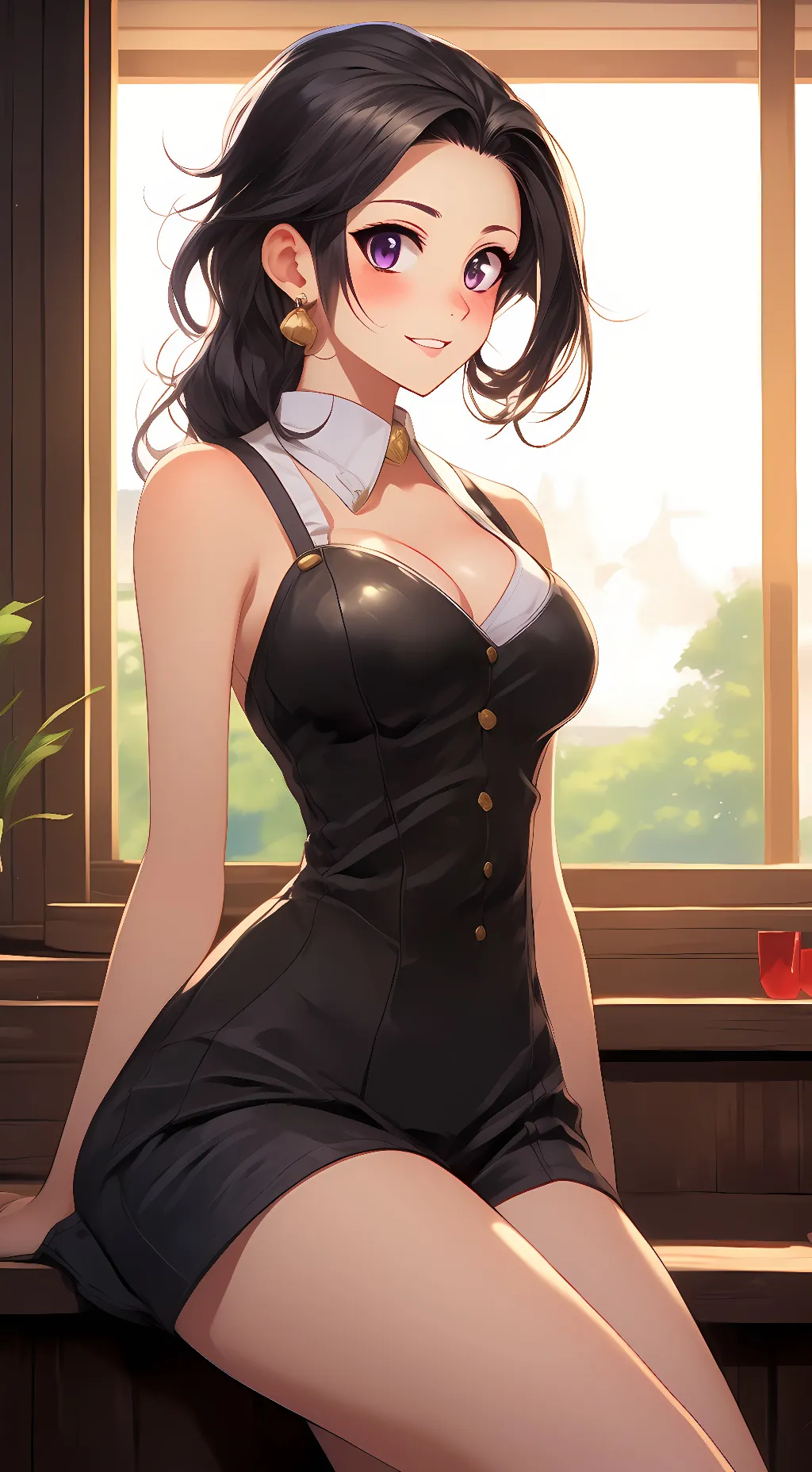 ai character: Momo Yaoyorozu background