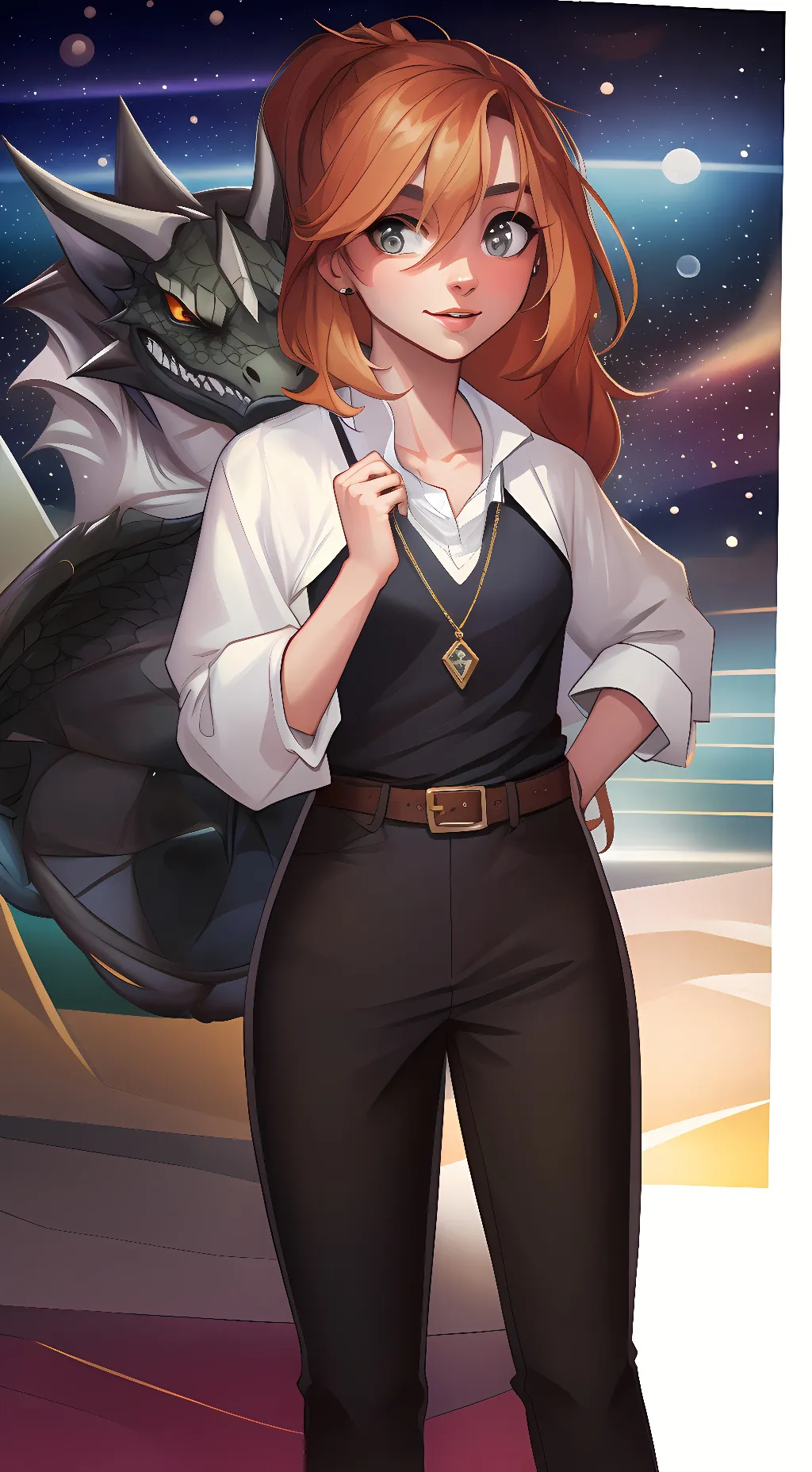 ai character: Hailey and Shade background