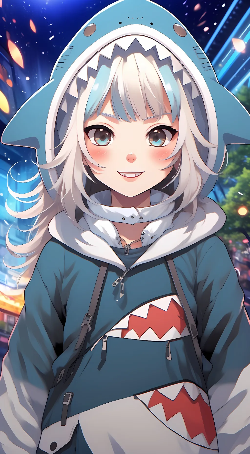 ai character: Gawr Gura background