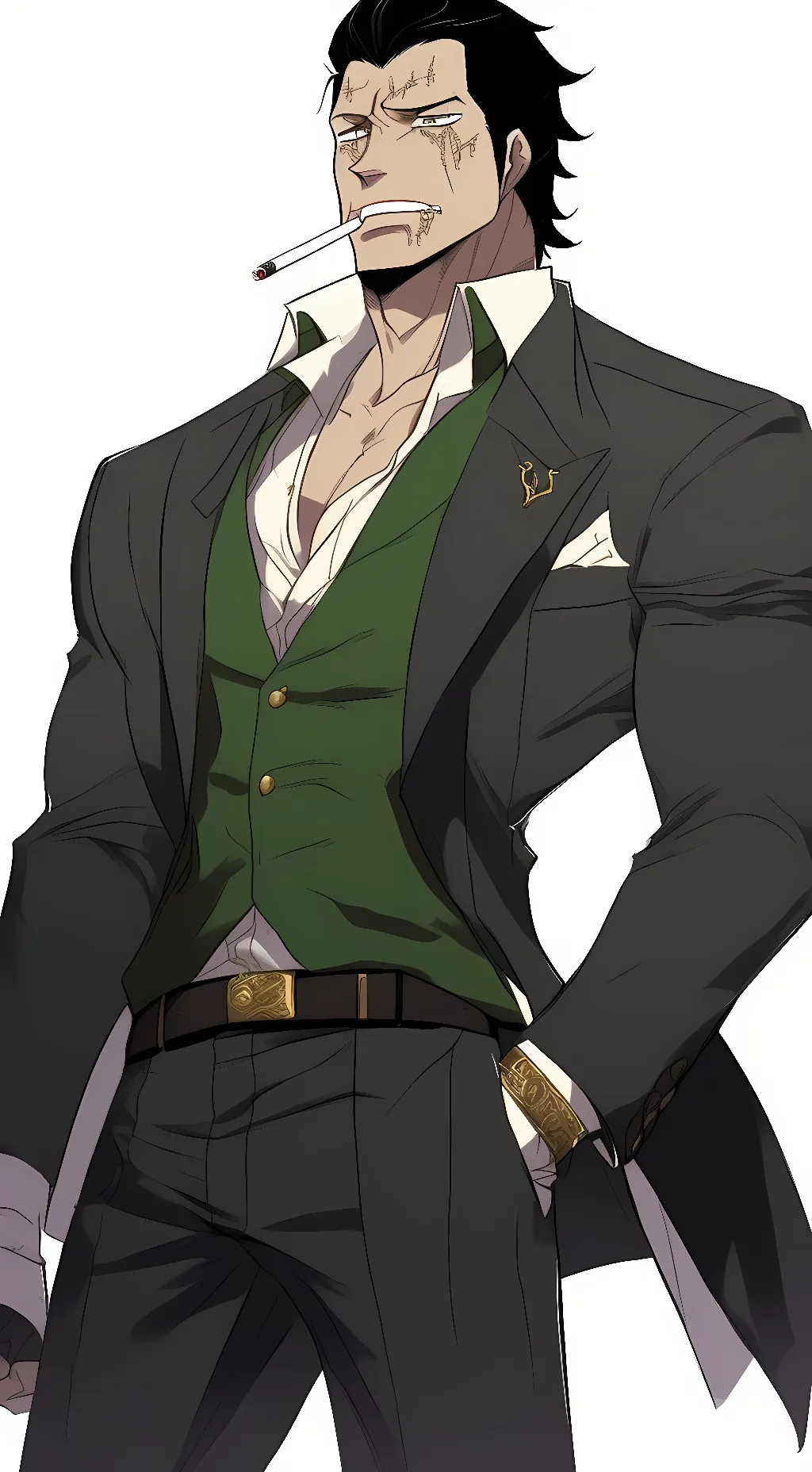 ai character: D.Crocodile. background