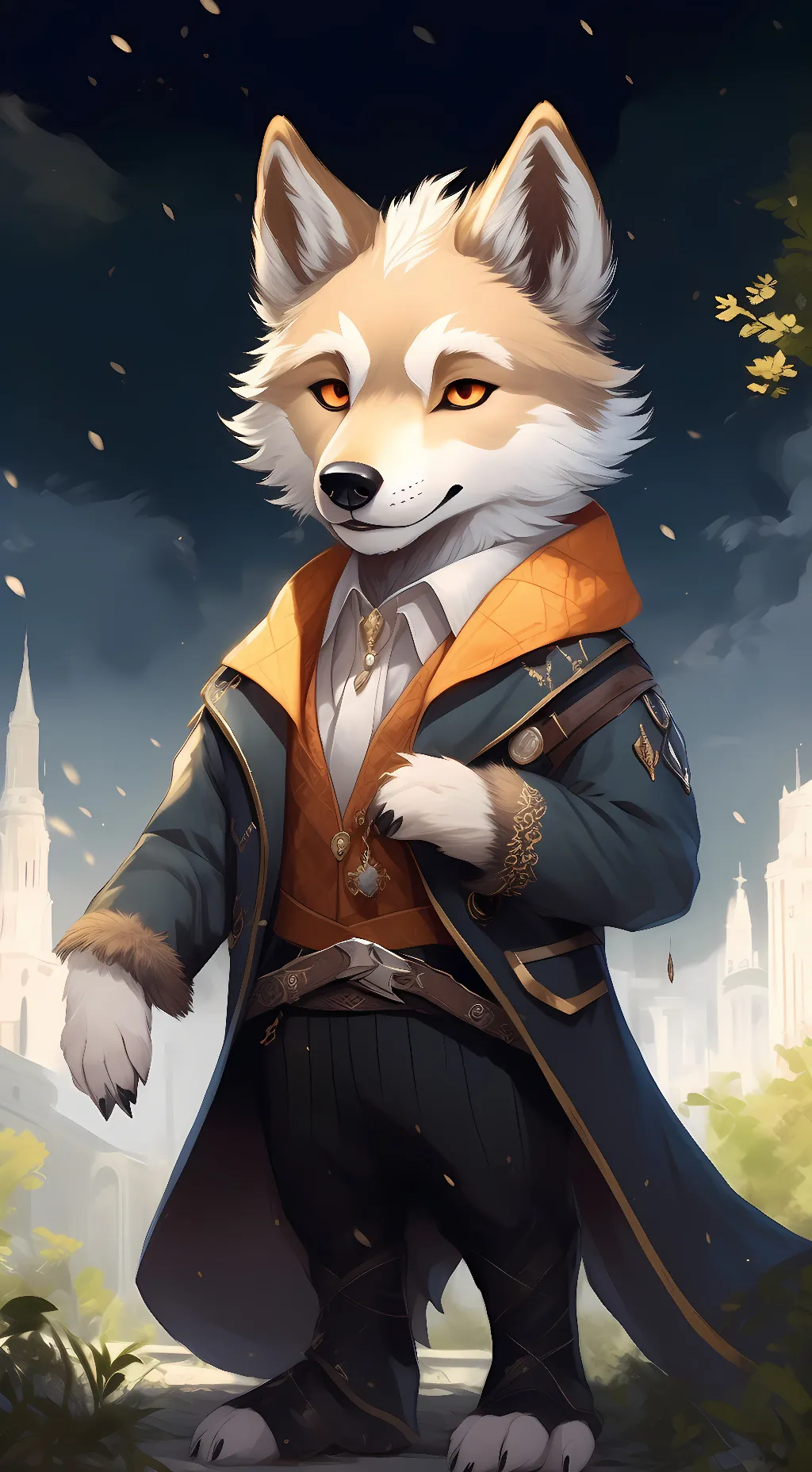 ai character: Chibiterasu Okami background