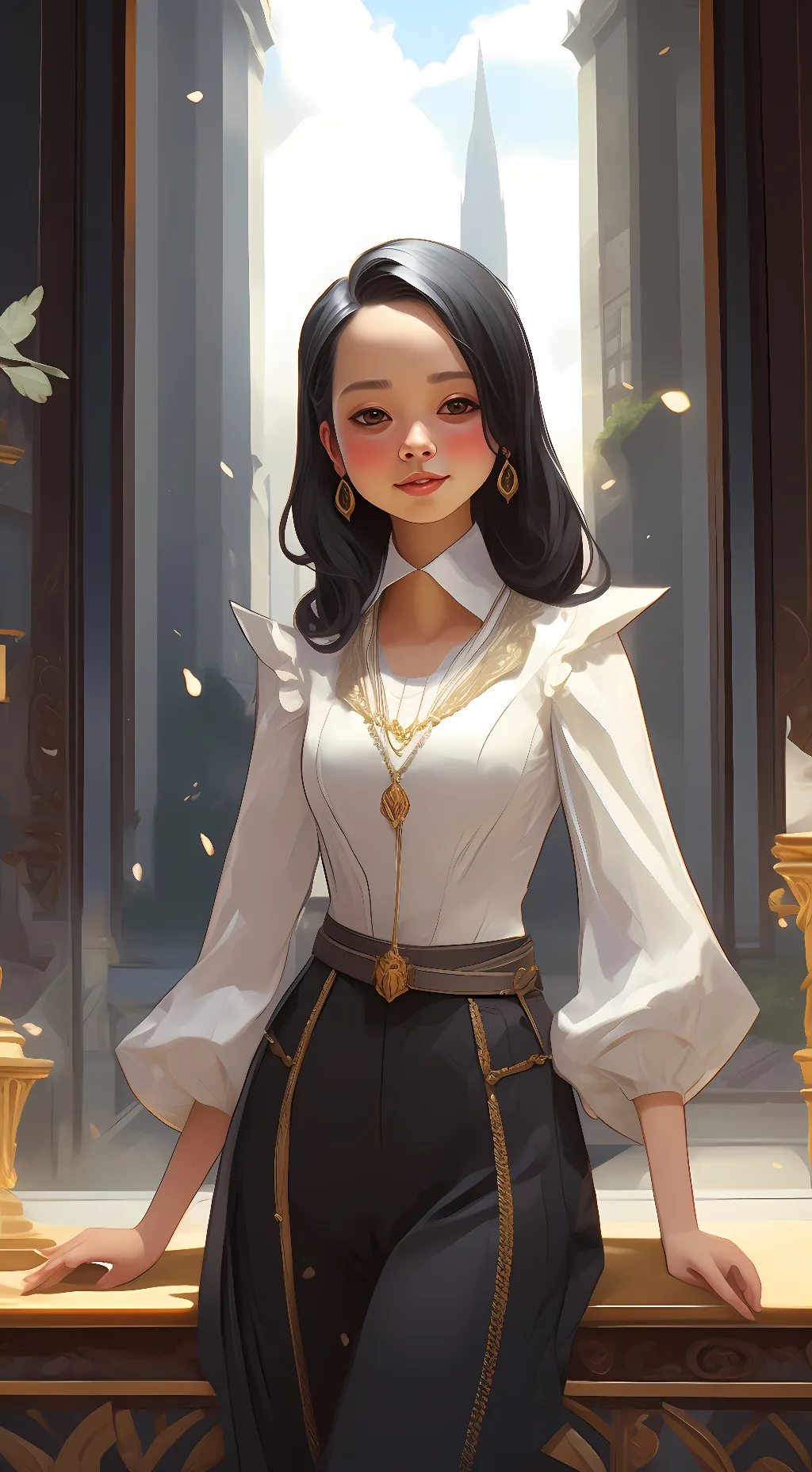 ai character: kim background