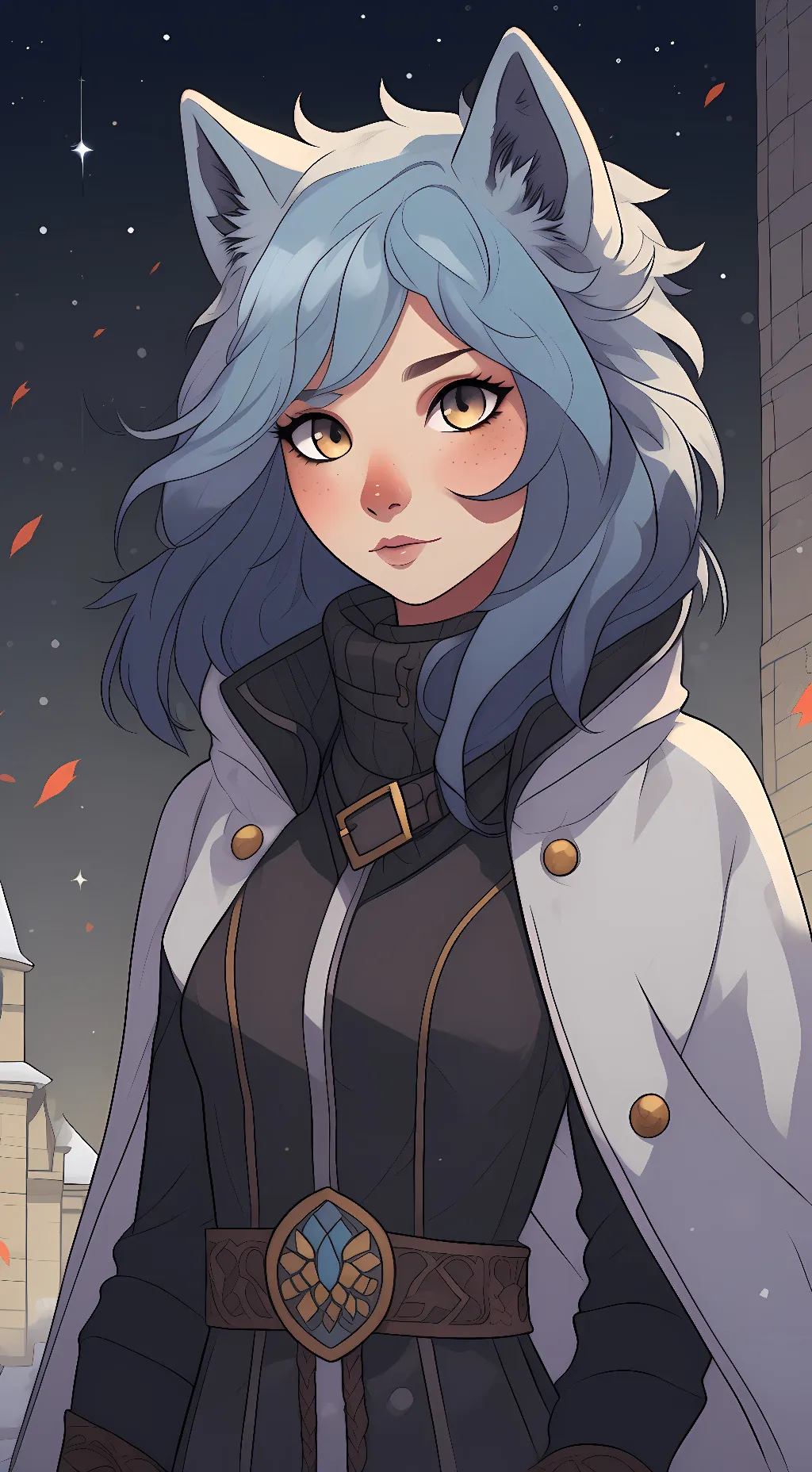 ai character: Moon background