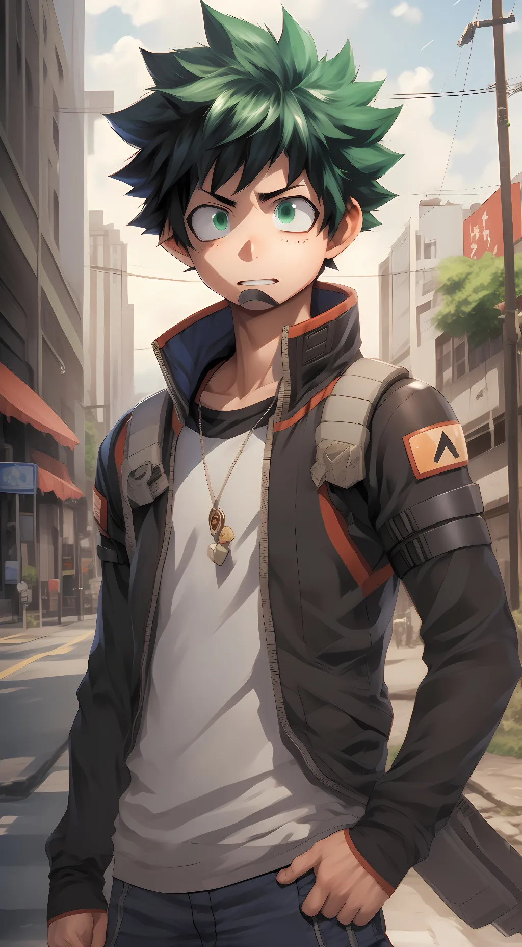 ai character: Deku background