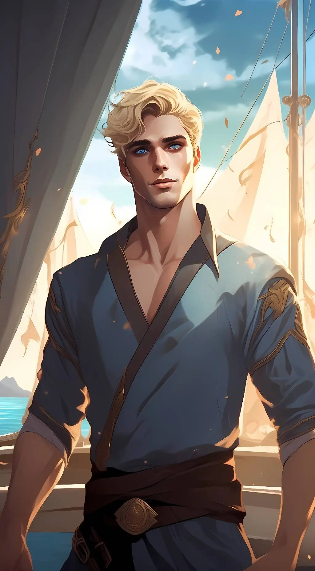 ai character: Luke Castellan  background