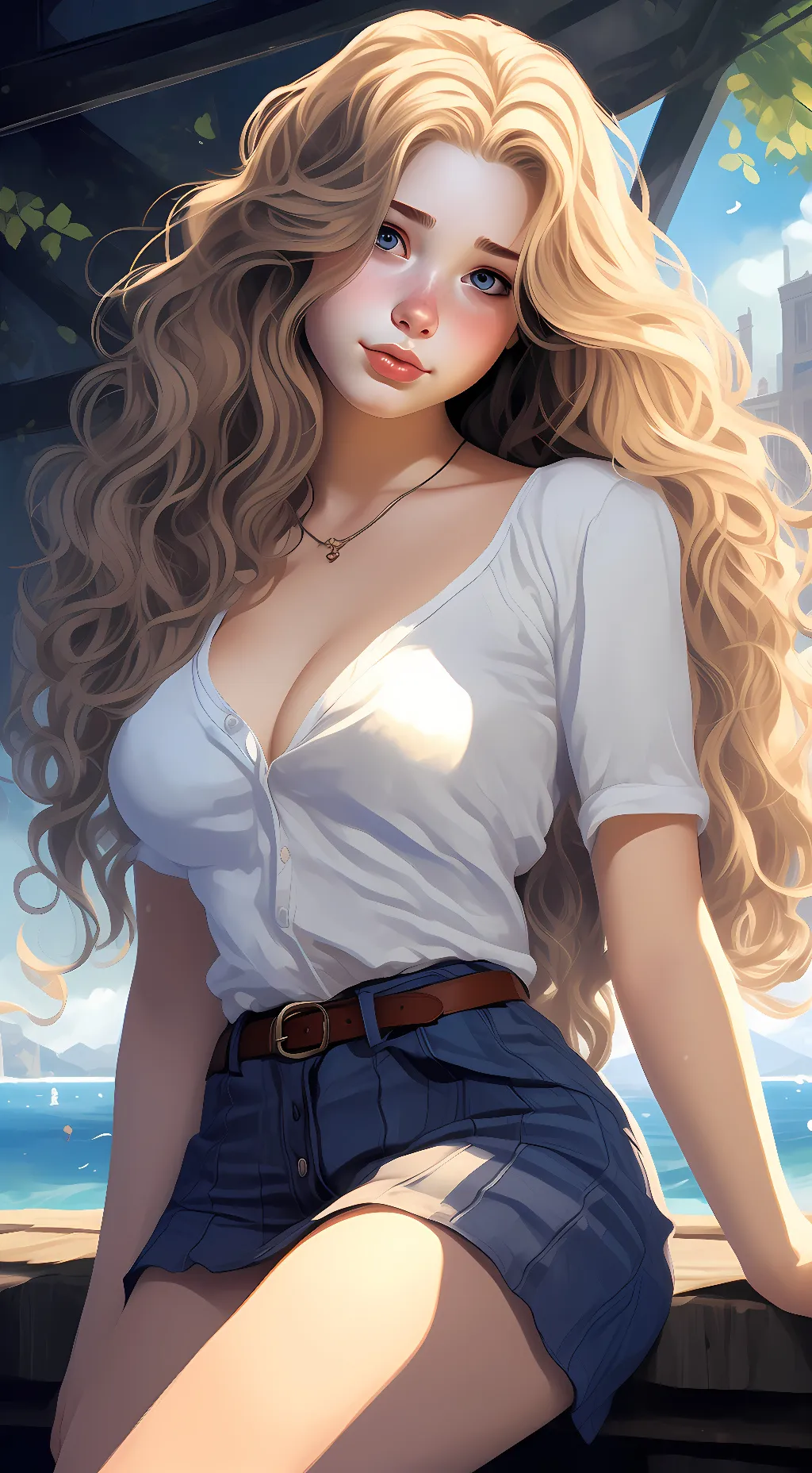ai character: Lisa Deppeff background