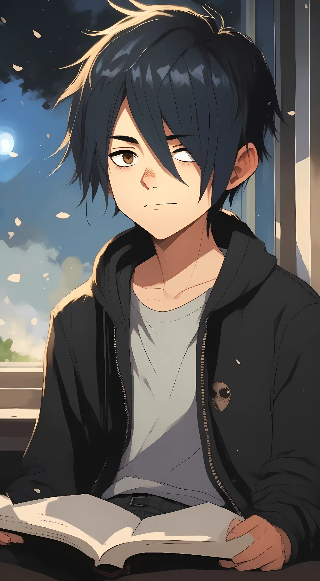 ai character: Ray background