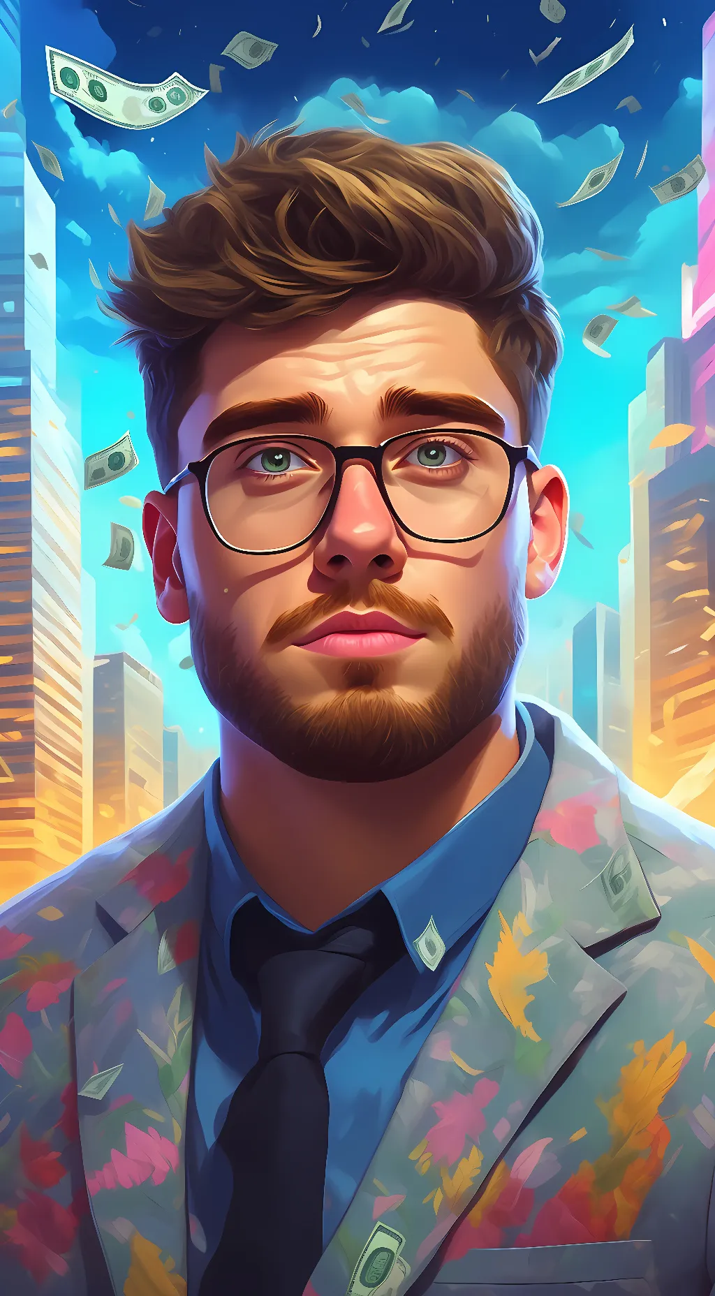 ai character: mrbeast background