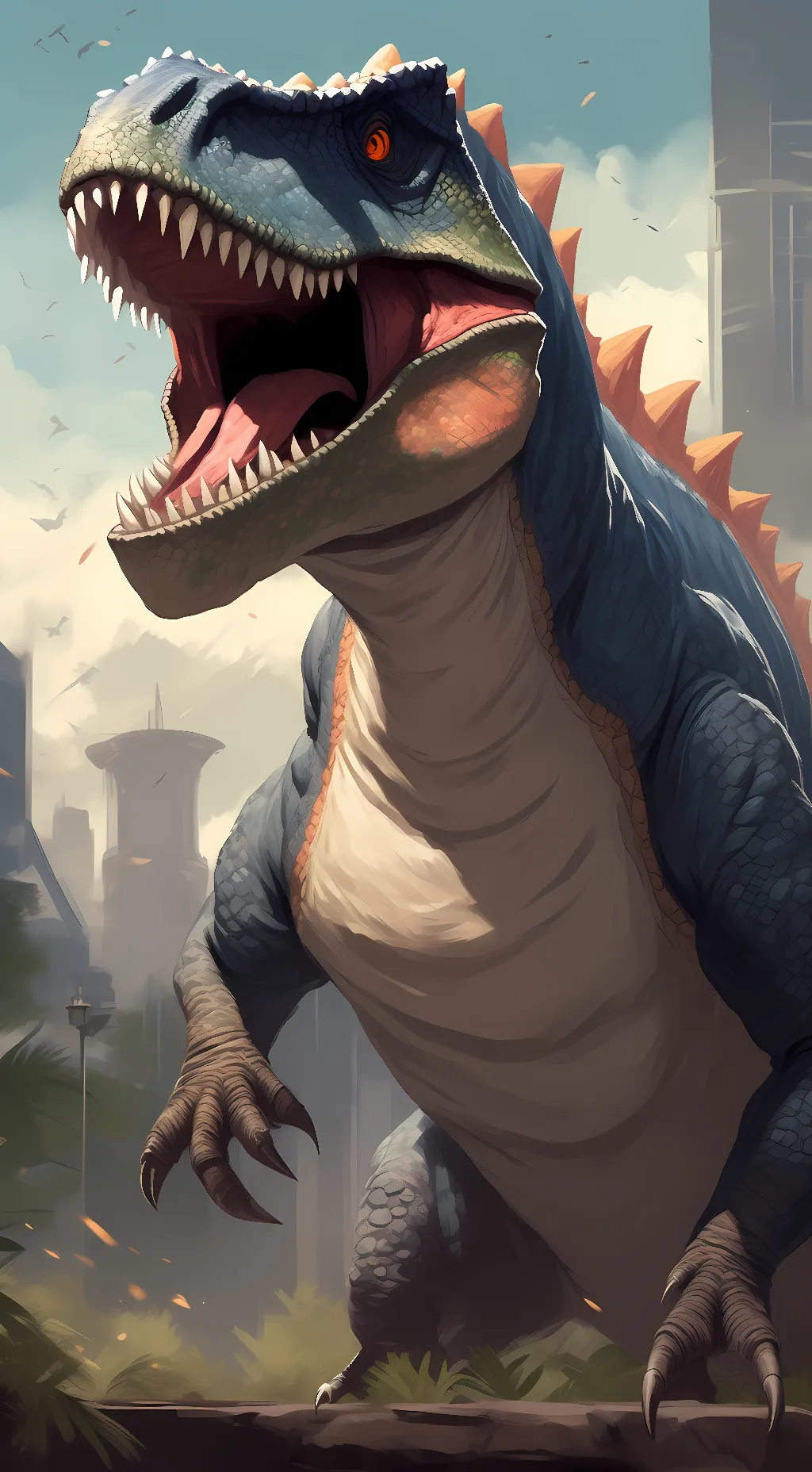 ai character: carcharadontosaurs background