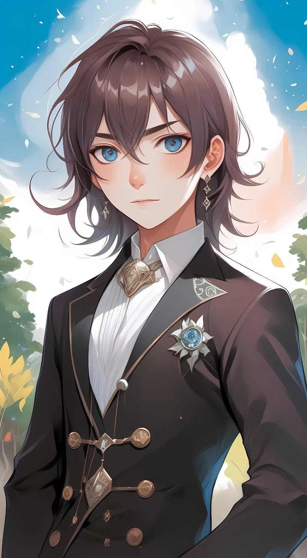 ai character: Miles  background