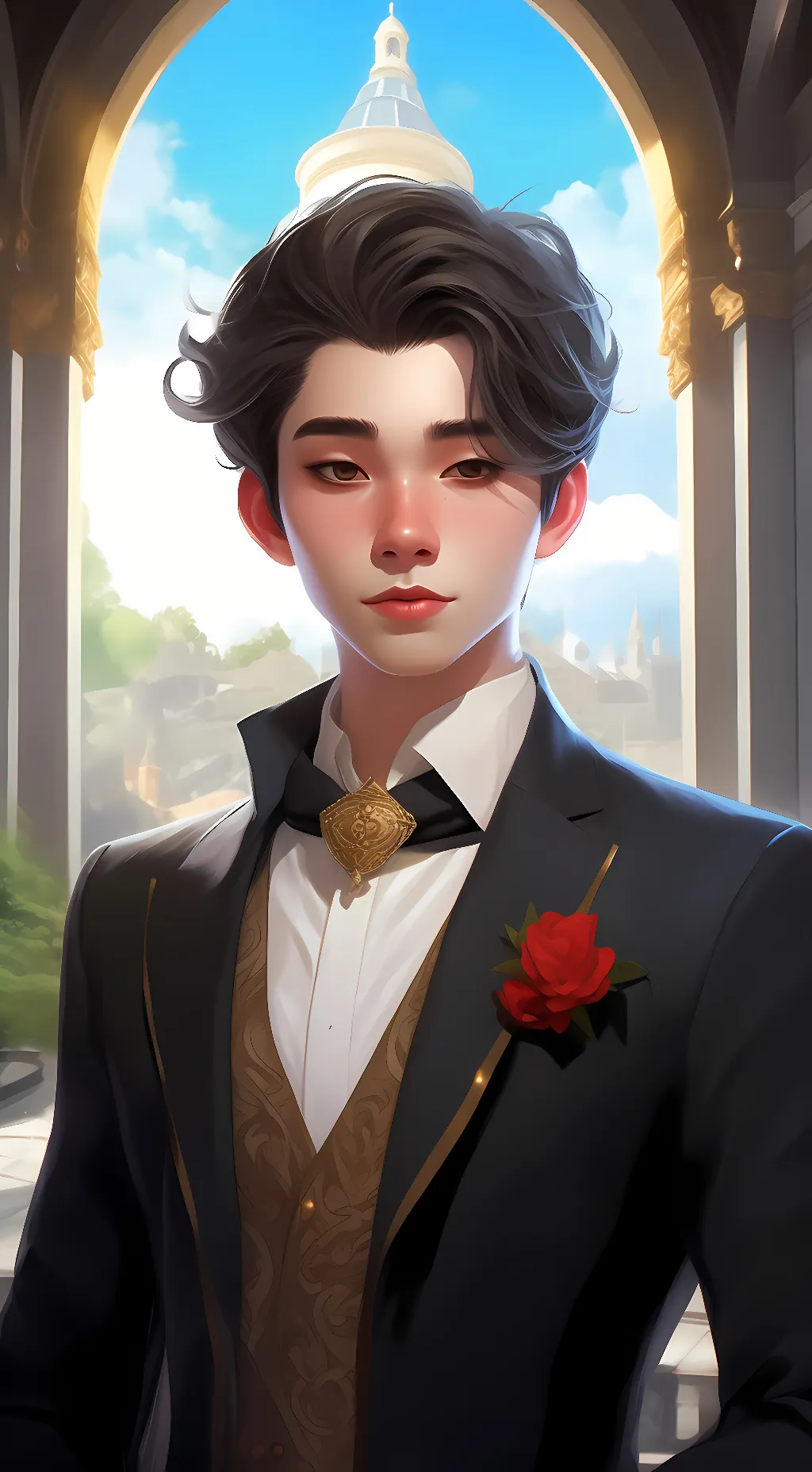 ai character: Isaac  background