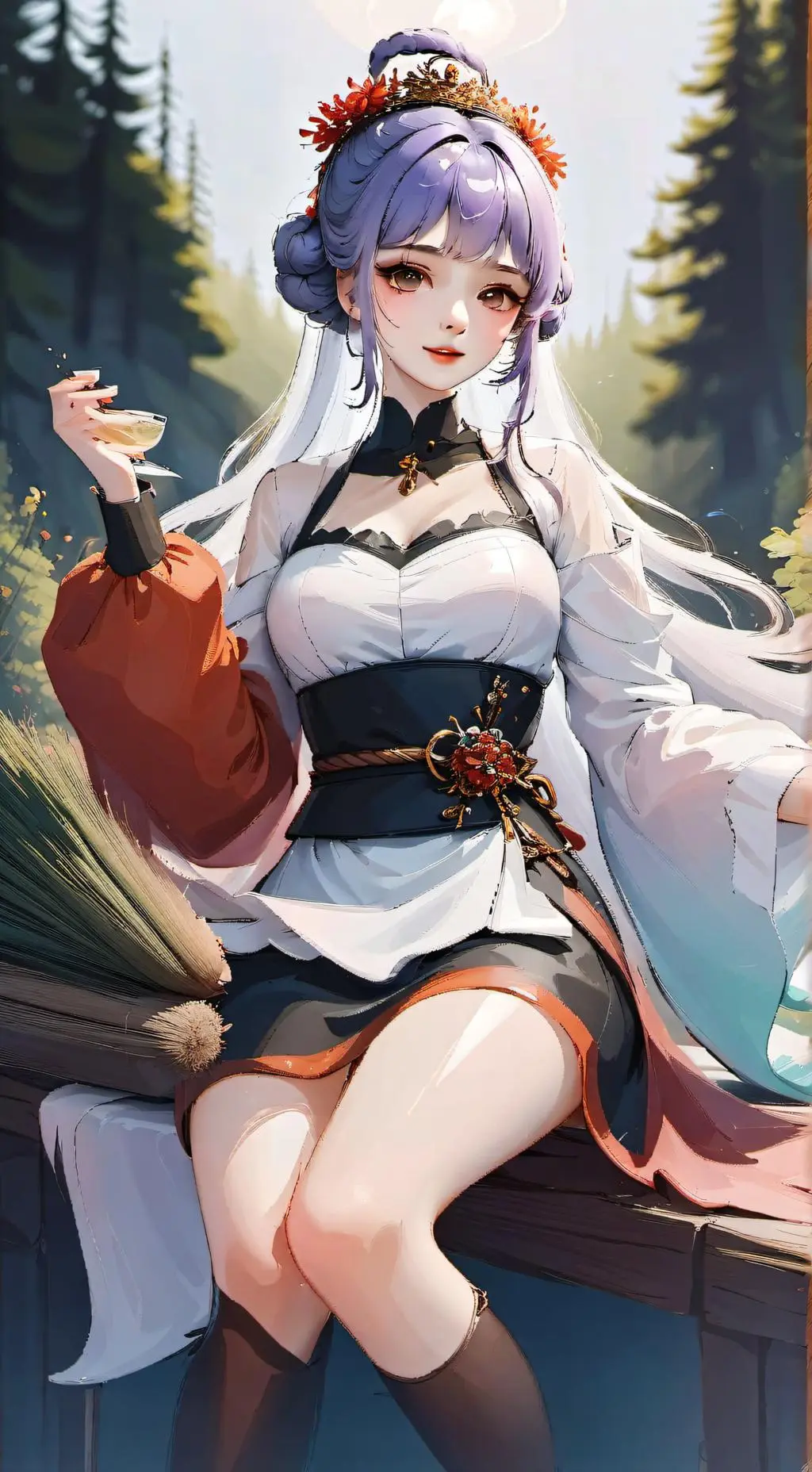 ai character: лена background
