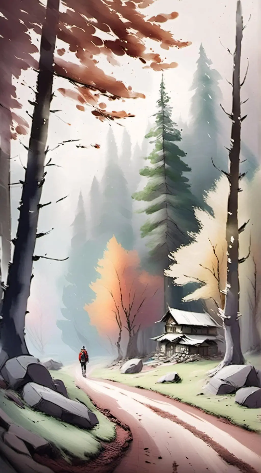 ai character: Trip goes wrong.. background