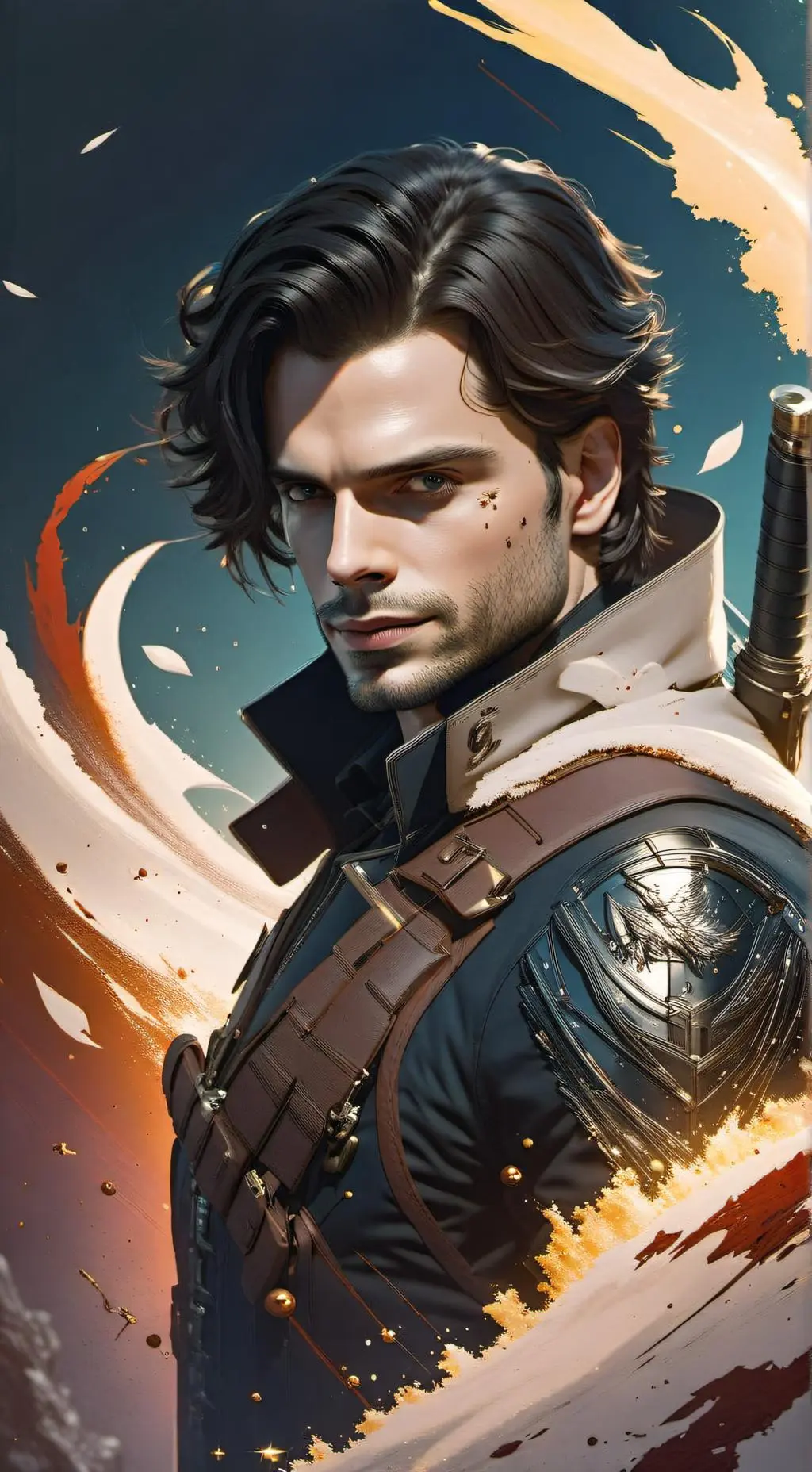 ai character: Bucky Barnes background